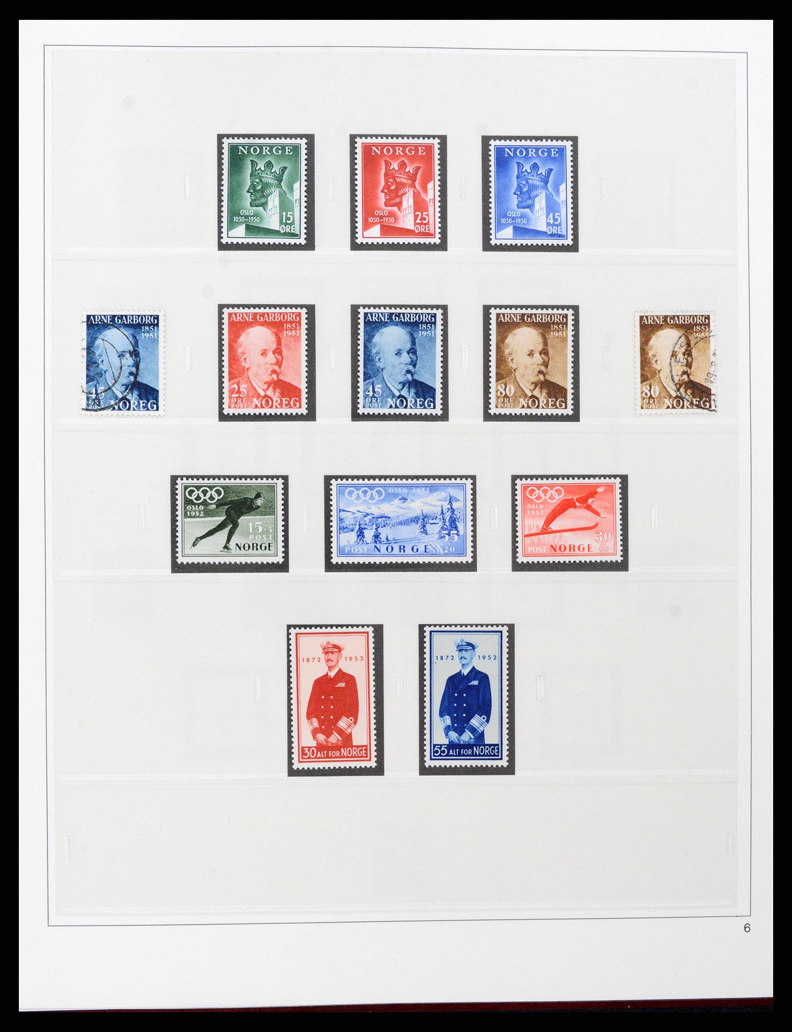 37517 006 - Postzegelverzameling 37517 Noorwegen 1936-2000.