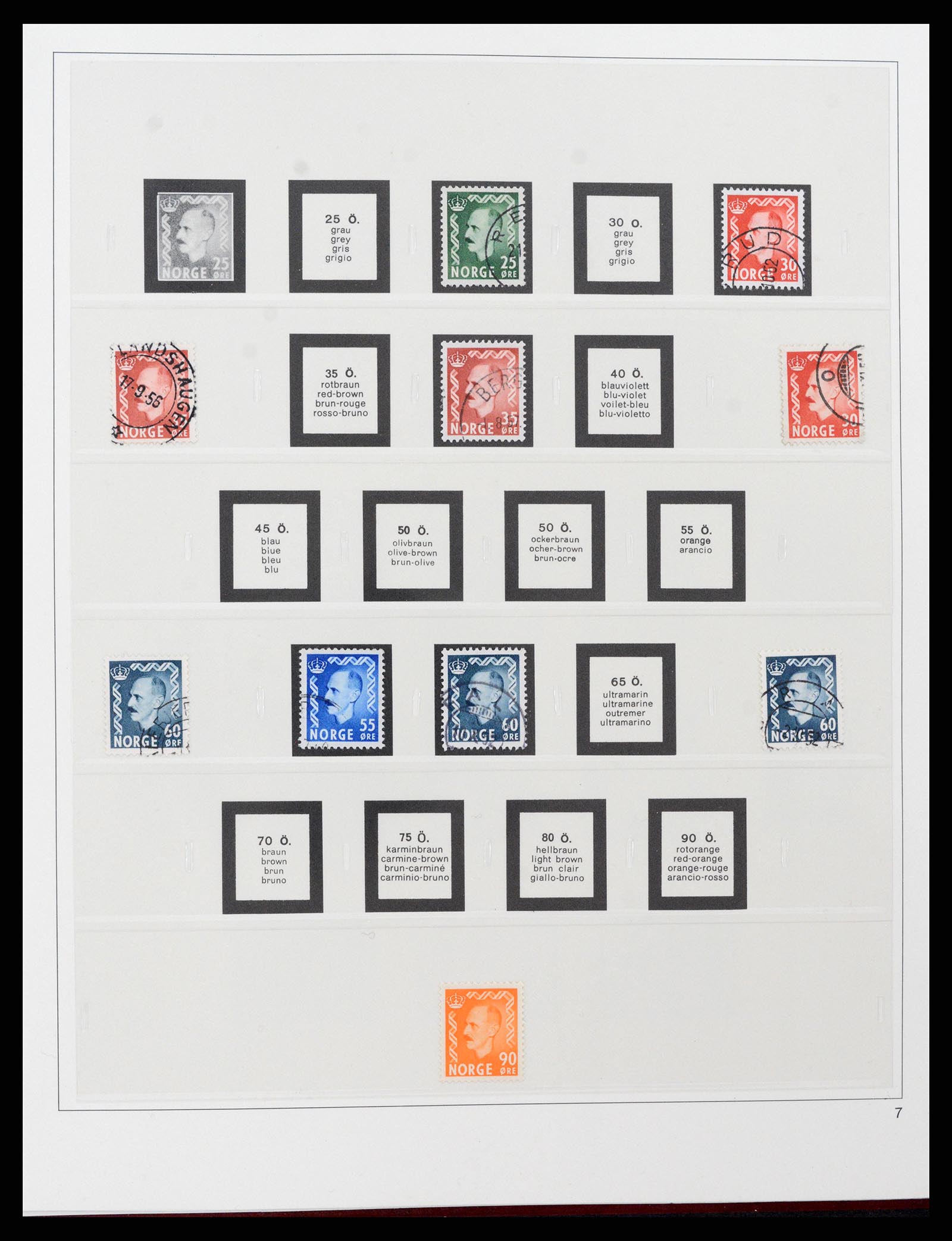37517 007 - Postzegelverzameling 37517 Noorwegen 1936-2000.