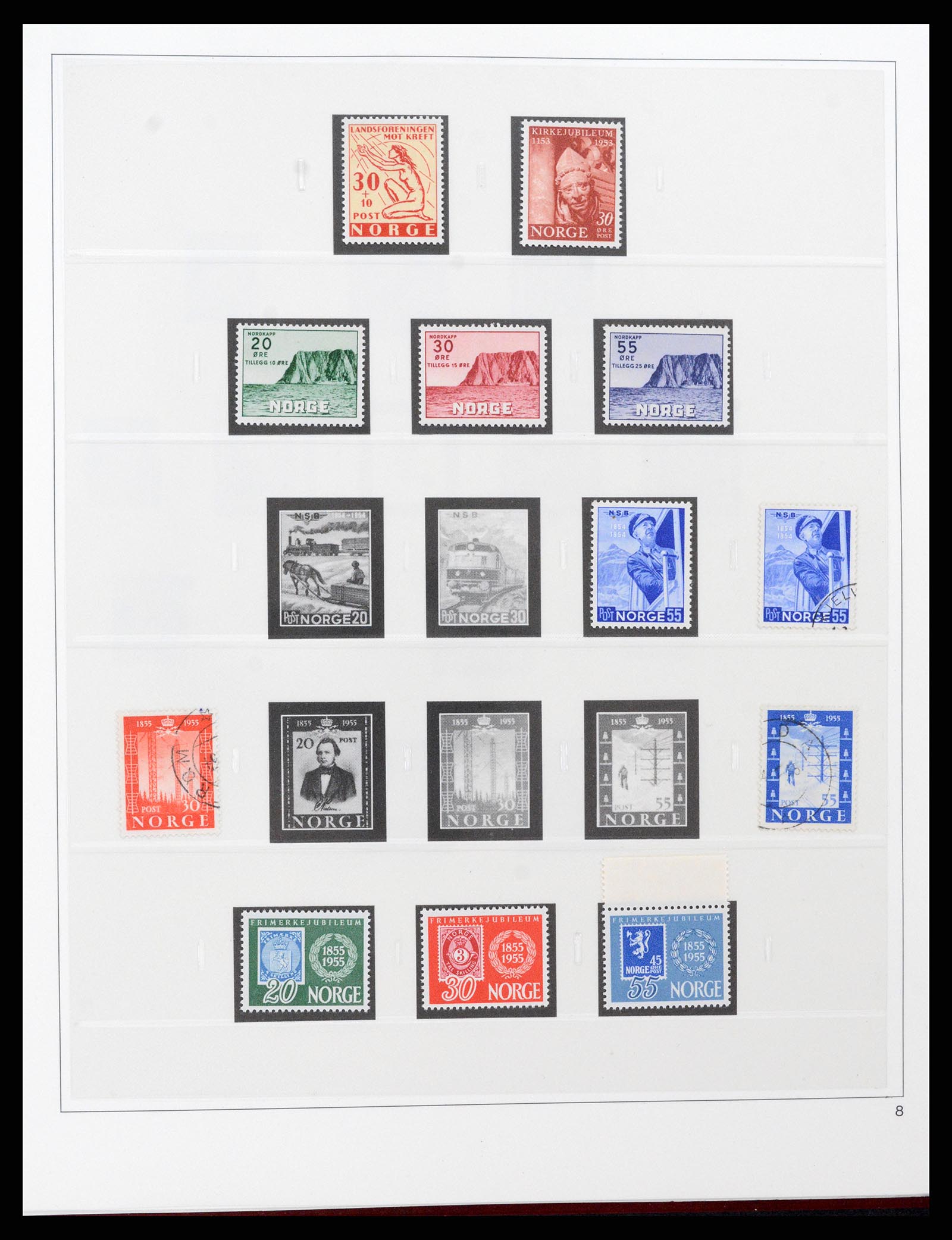 37517 008 - Postzegelverzameling 37517 Noorwegen 1936-2000.
