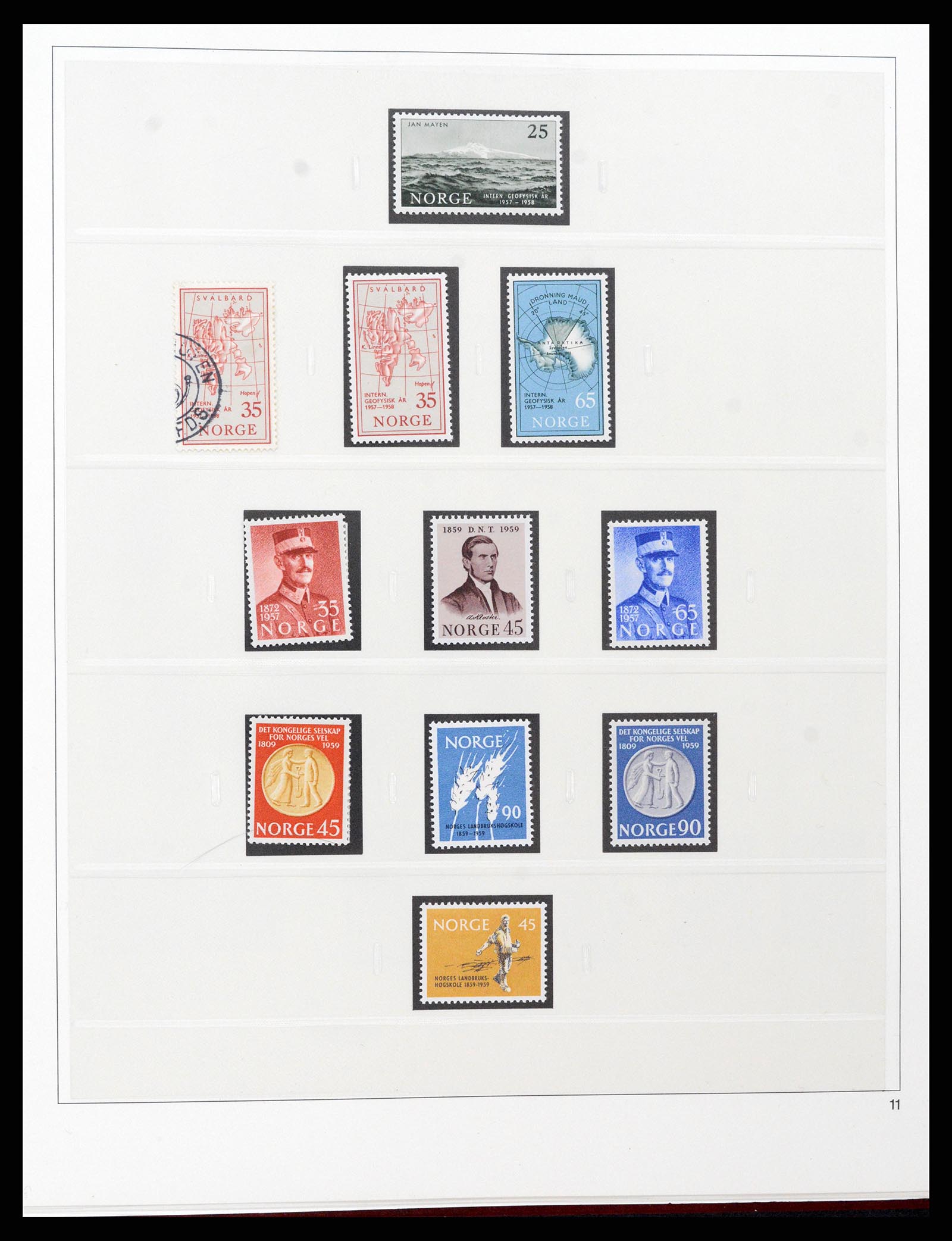 37517 011 - Postzegelverzameling 37517 Noorwegen 1936-2000.