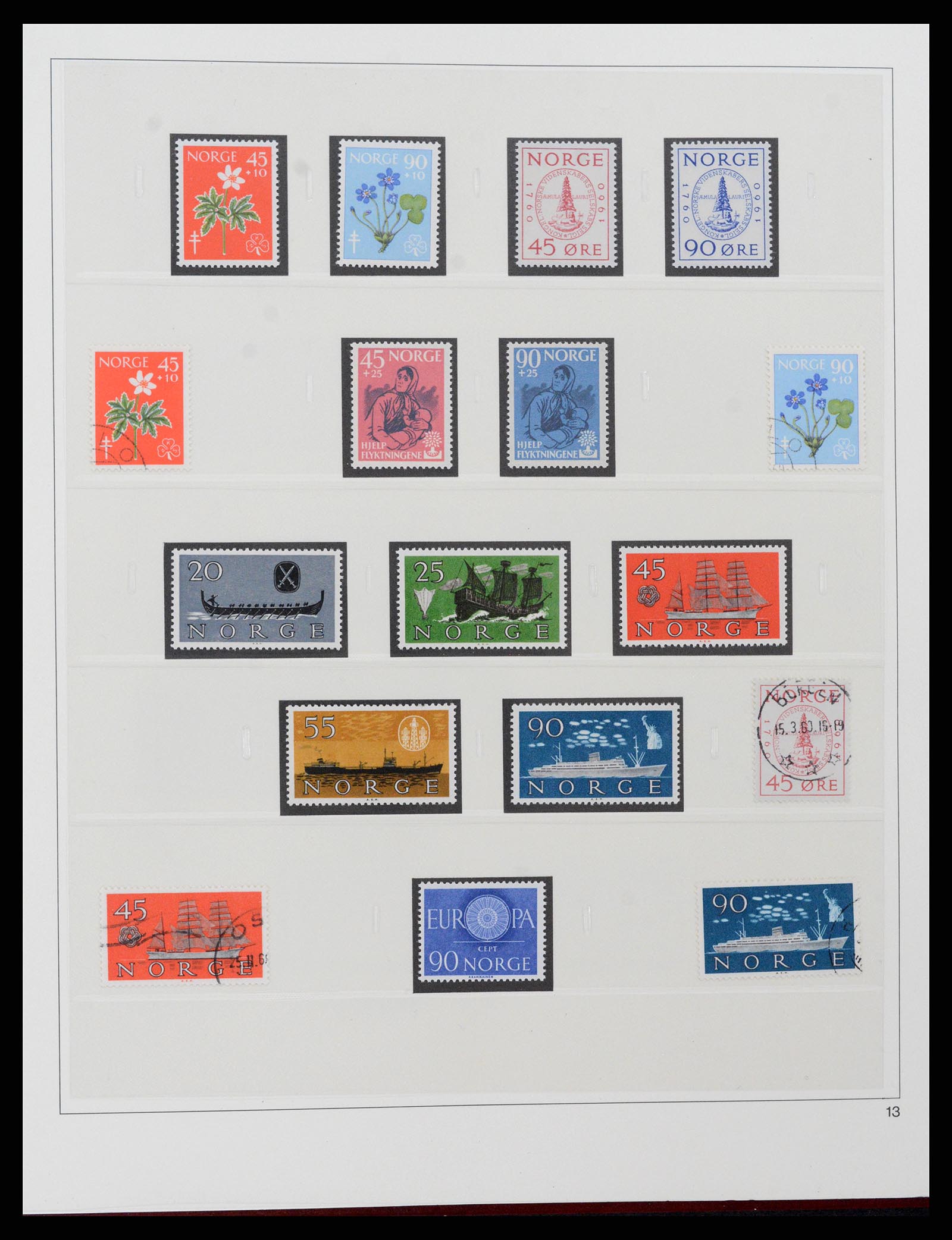 37517 013 - Postzegelverzameling 37517 Noorwegen 1936-2000.