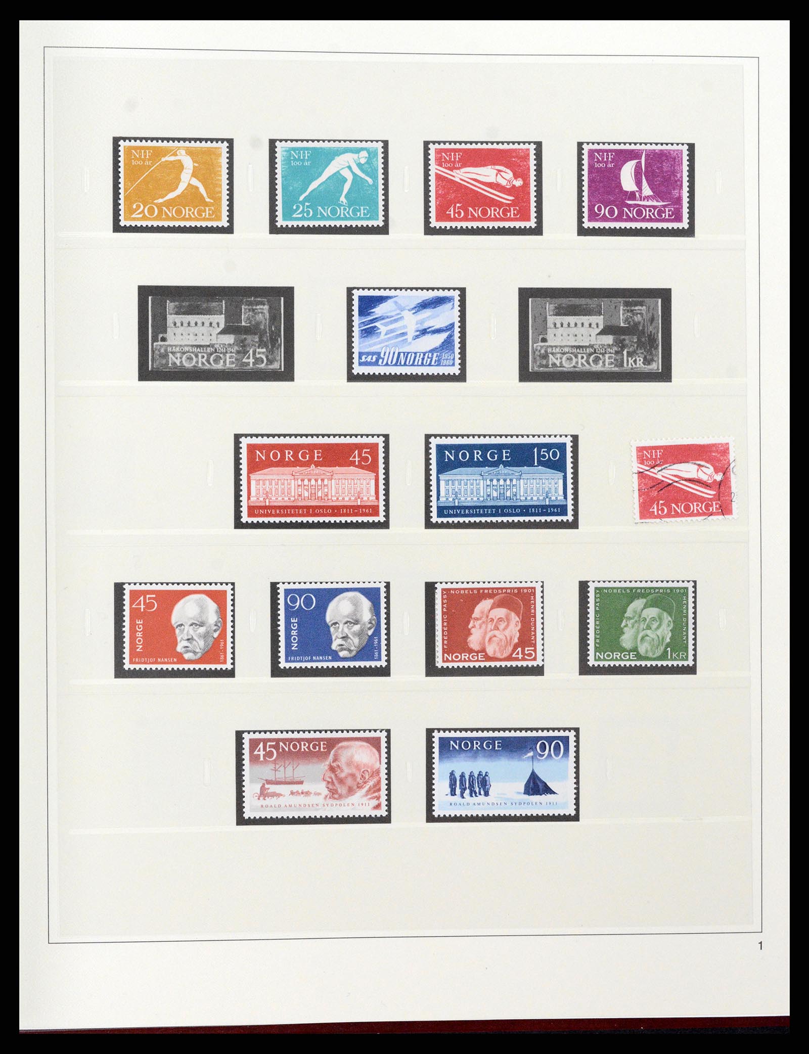 37517 014 - Postzegelverzameling 37517 Noorwegen 1936-2000.
