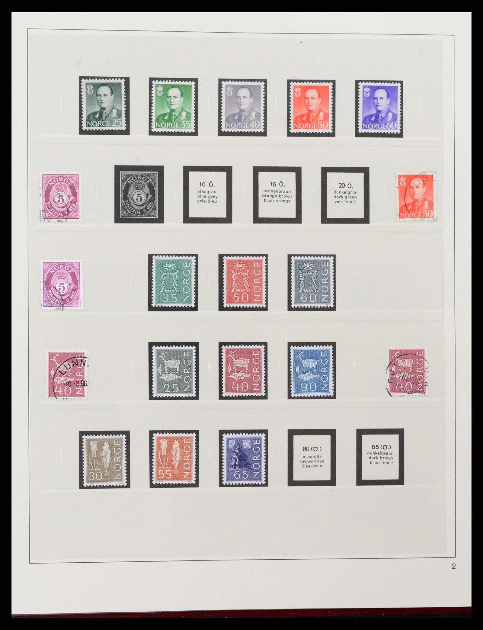37517 015 - Postzegelverzameling 37517 Noorwegen 1936-2000.