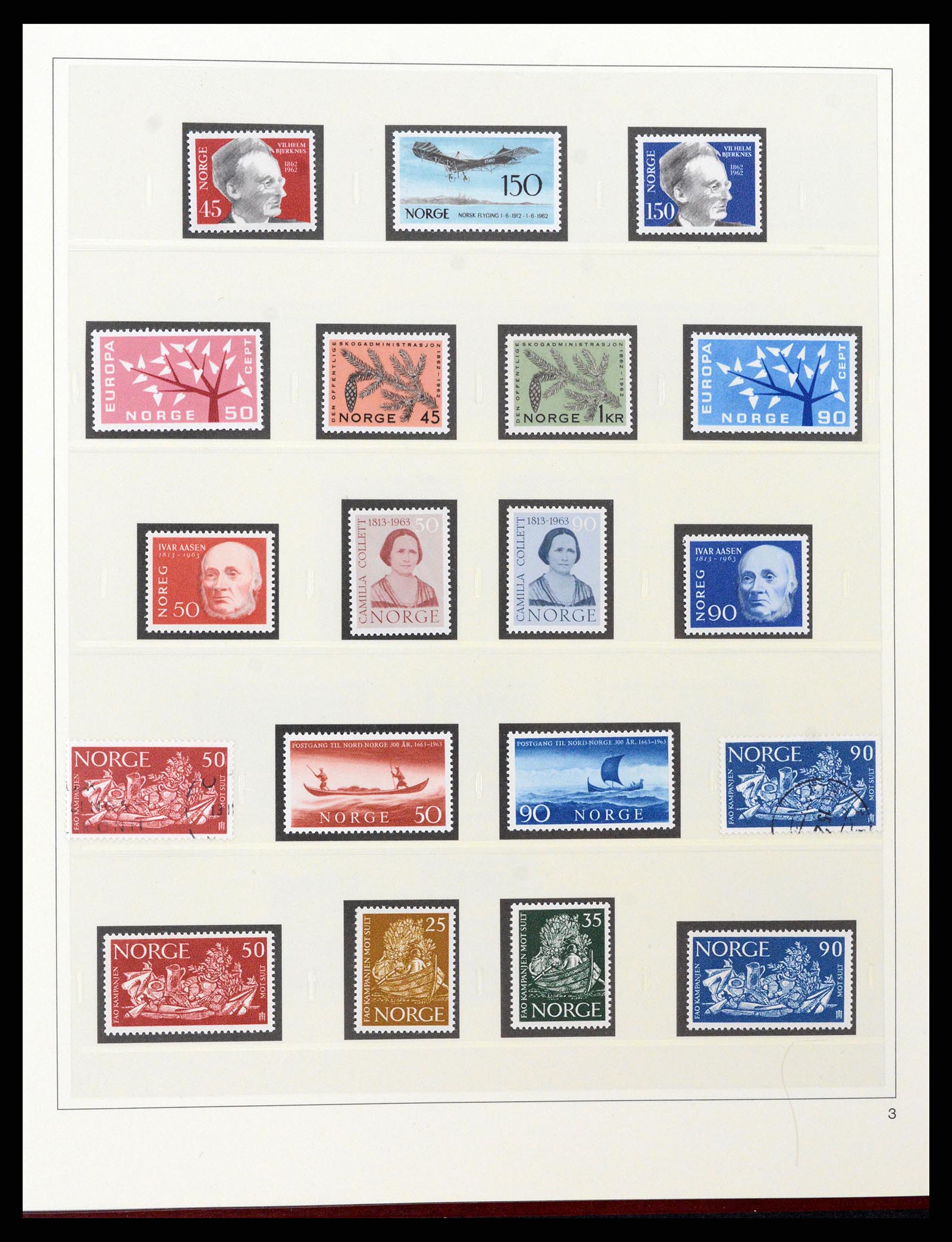 37517 016 - Postzegelverzameling 37517 Noorwegen 1936-2000.