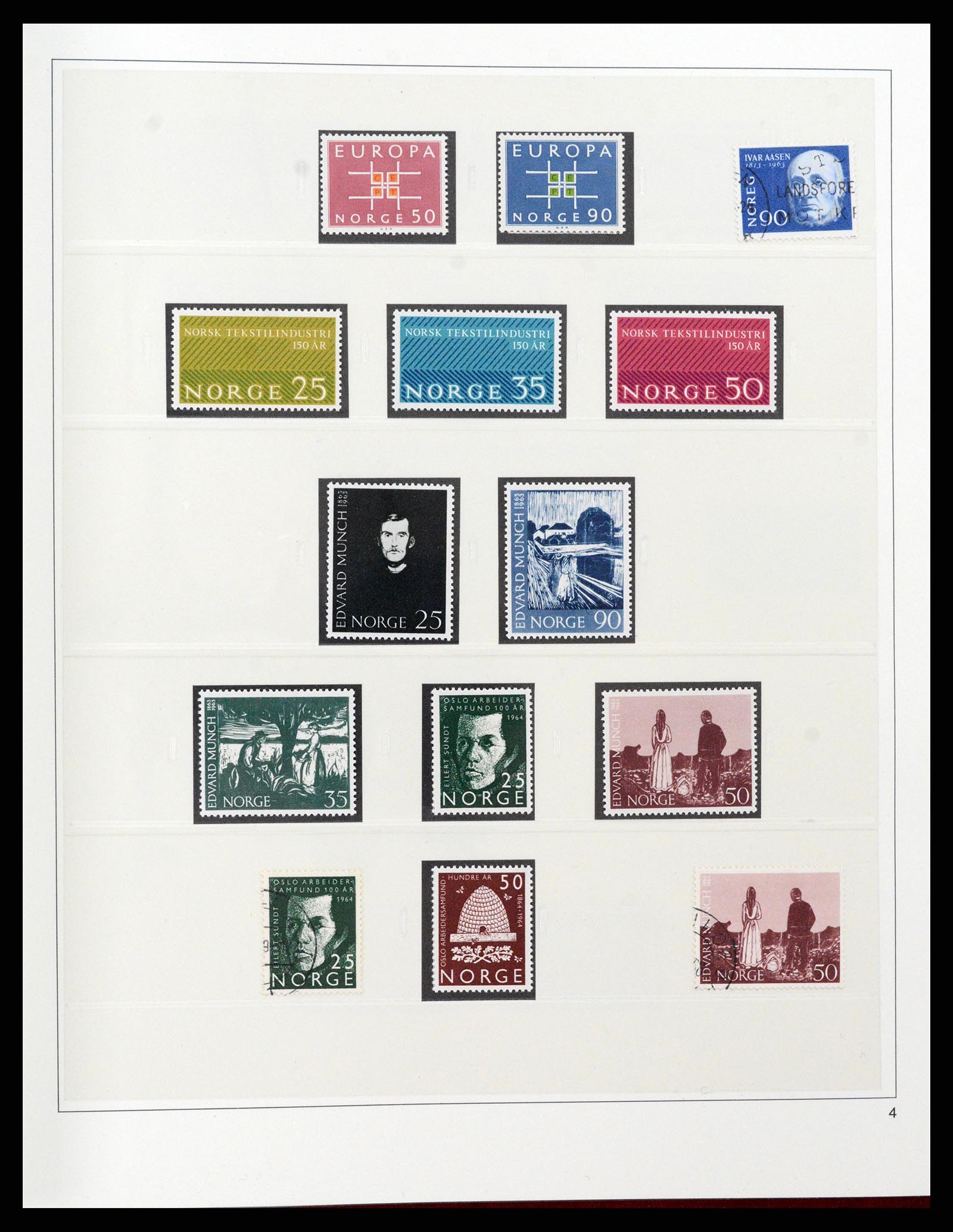 37517 017 - Postzegelverzameling 37517 Noorwegen 1936-2000.