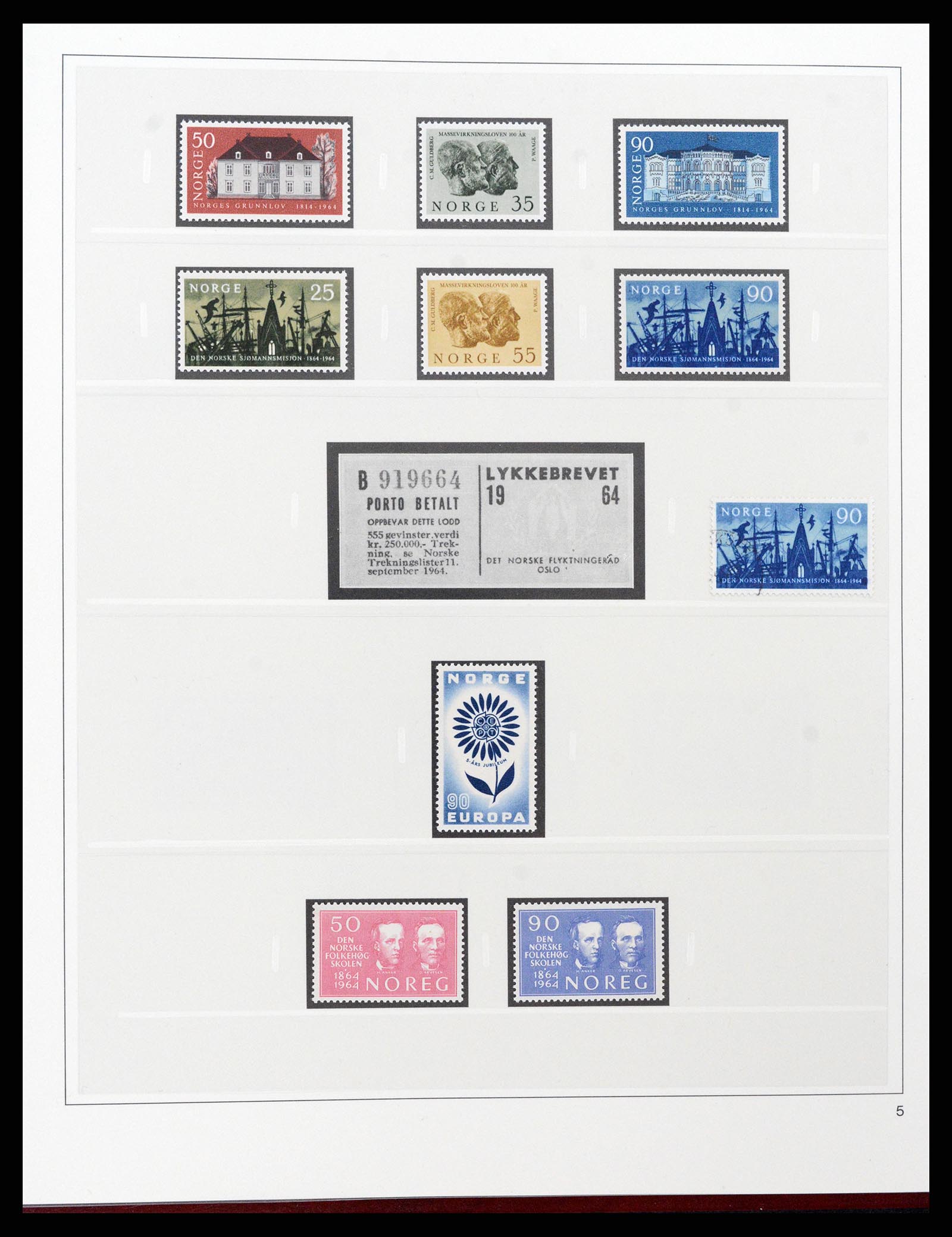 37517 018 - Postzegelverzameling 37517 Noorwegen 1936-2000.