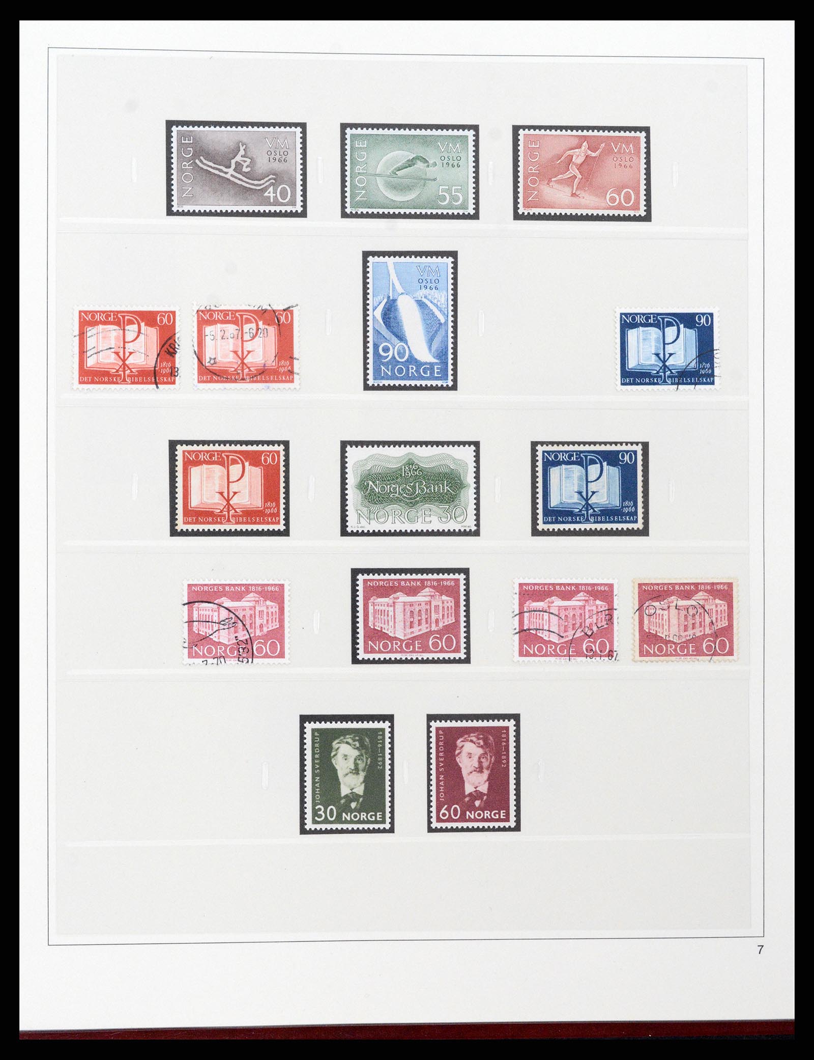 37517 020 - Postzegelverzameling 37517 Noorwegen 1936-2000.