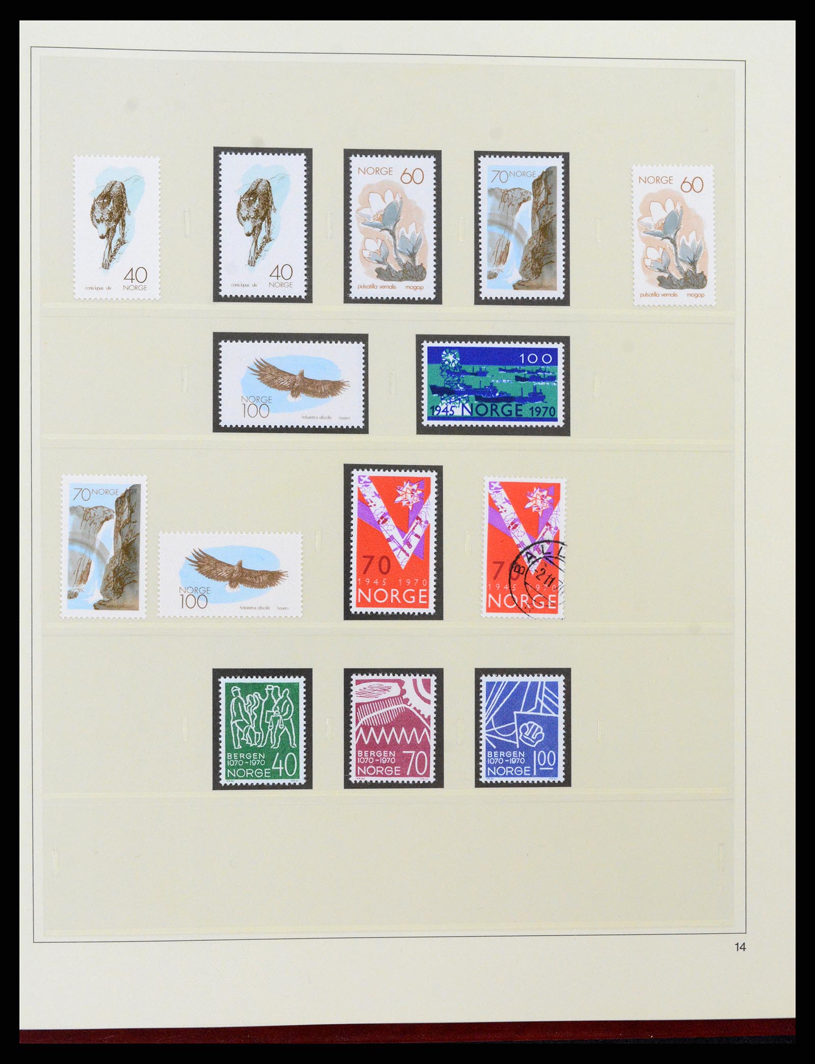 37517 028 - Postzegelverzameling 37517 Noorwegen 1936-2000.