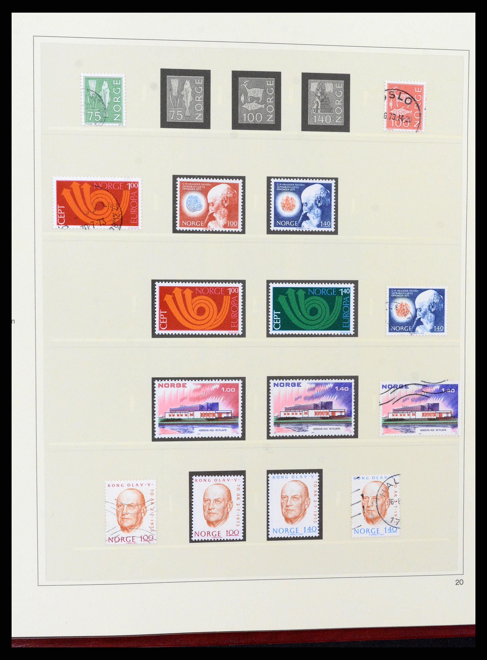 37517 034 - Postzegelverzameling 37517 Noorwegen 1936-2000.