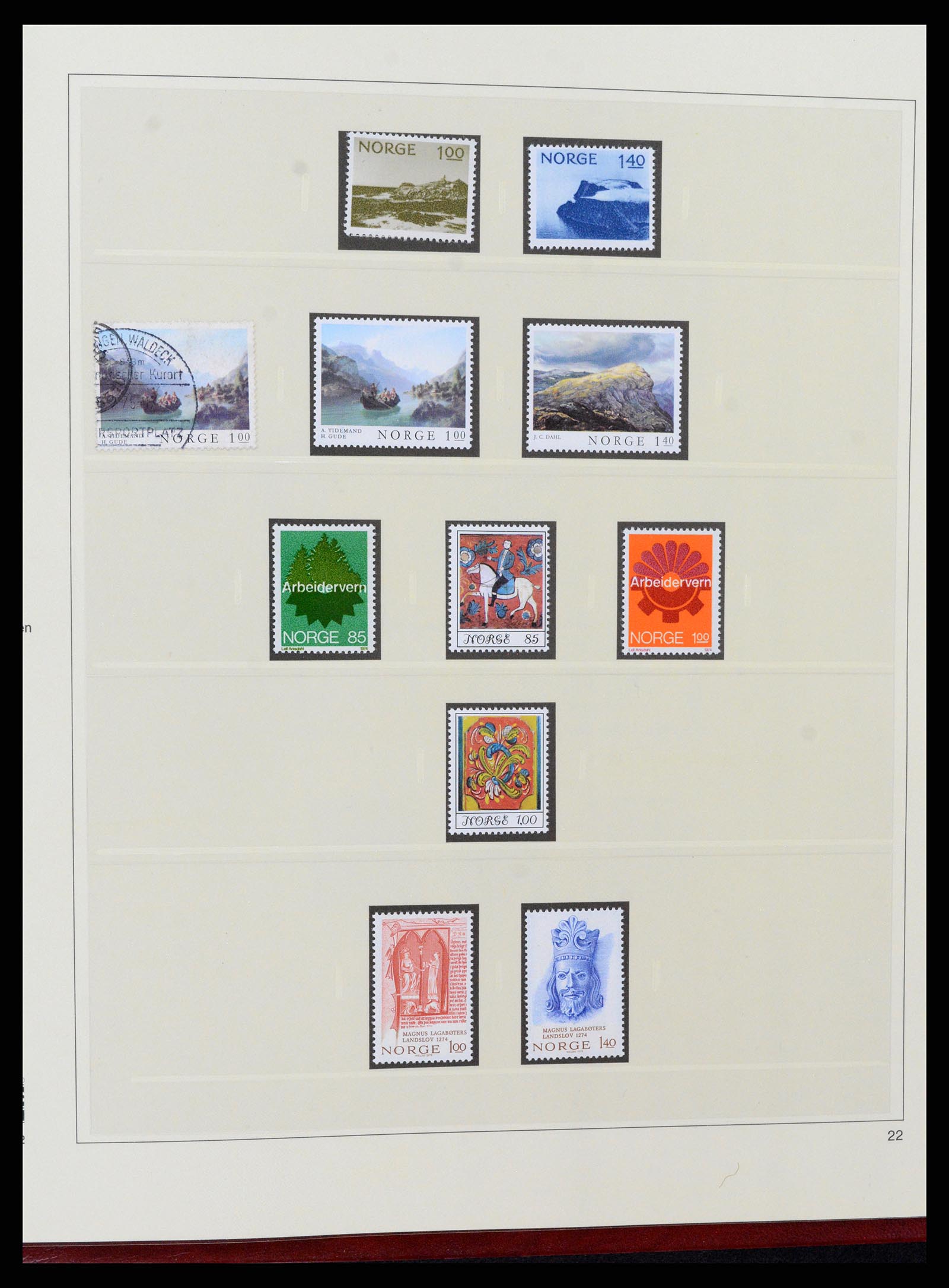 37517 036 - Postzegelverzameling 37517 Noorwegen 1936-2000.