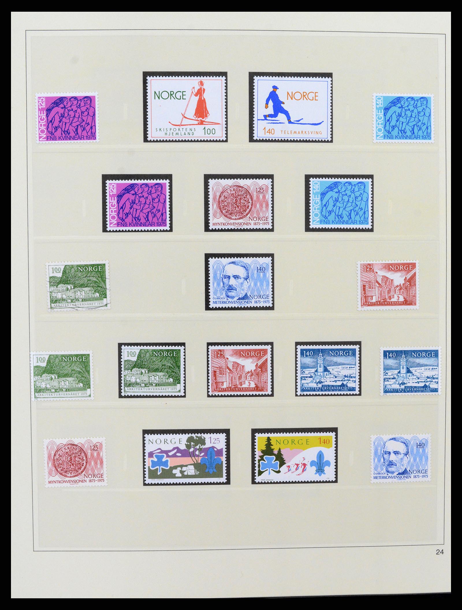 37517 038 - Postzegelverzameling 37517 Noorwegen 1936-2000.