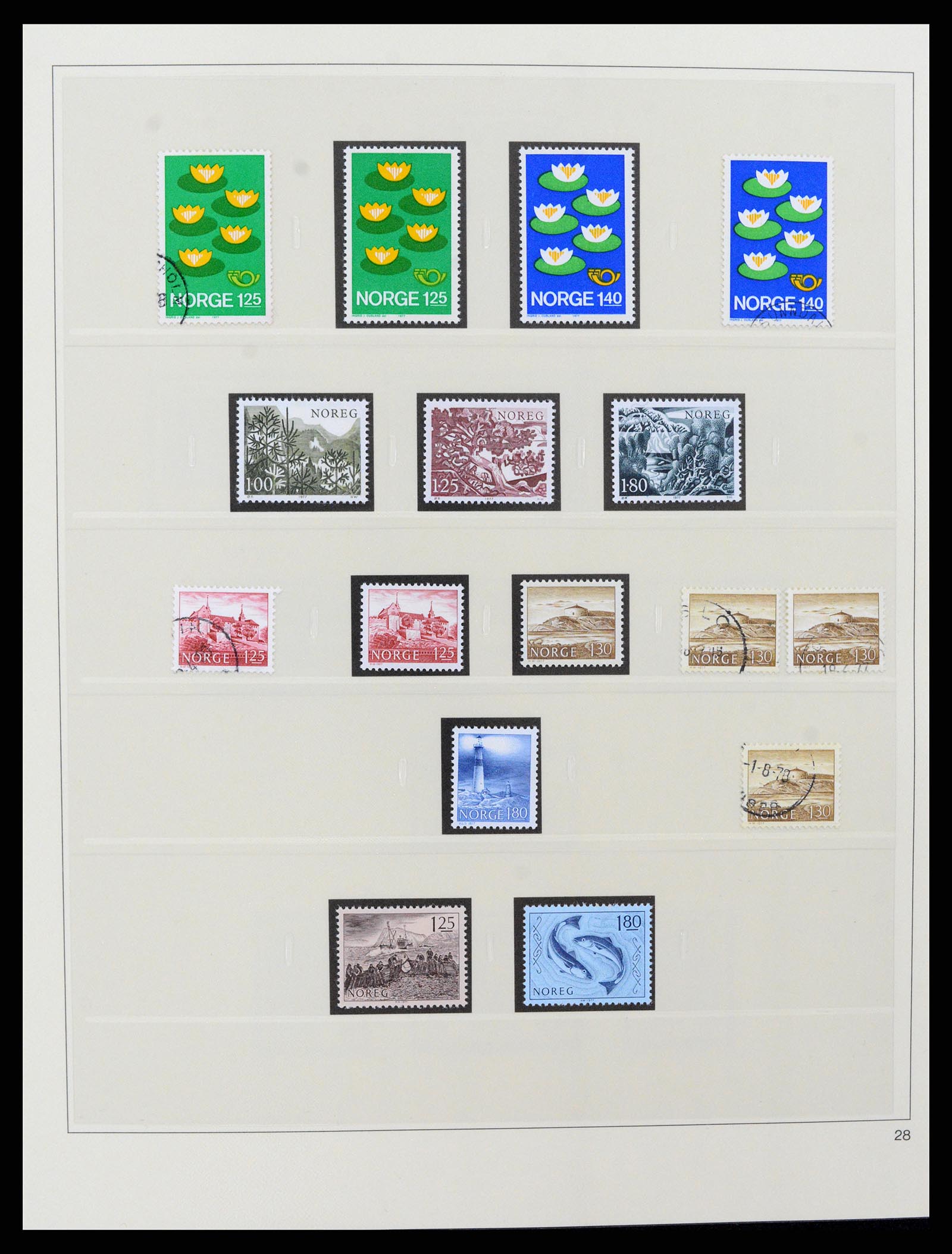 37517 042 - Postzegelverzameling 37517 Noorwegen 1936-2000.