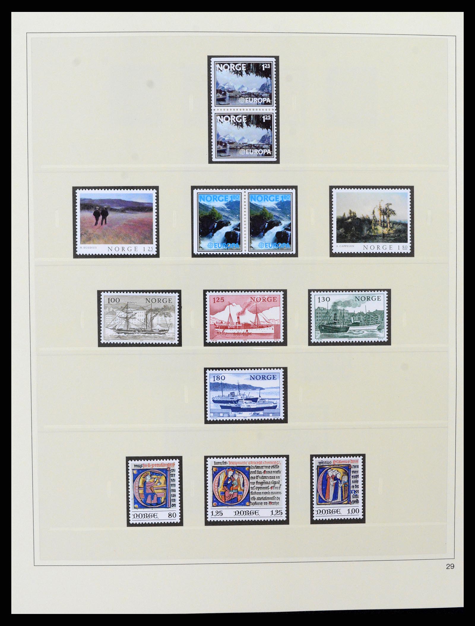 37517 043 - Postzegelverzameling 37517 Noorwegen 1936-2000.