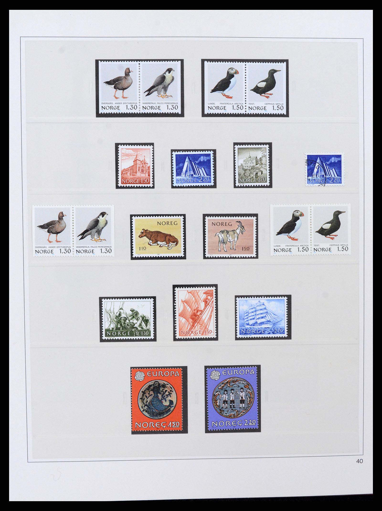 37517 051 - Postzegelverzameling 37517 Noorwegen 1936-2000.
