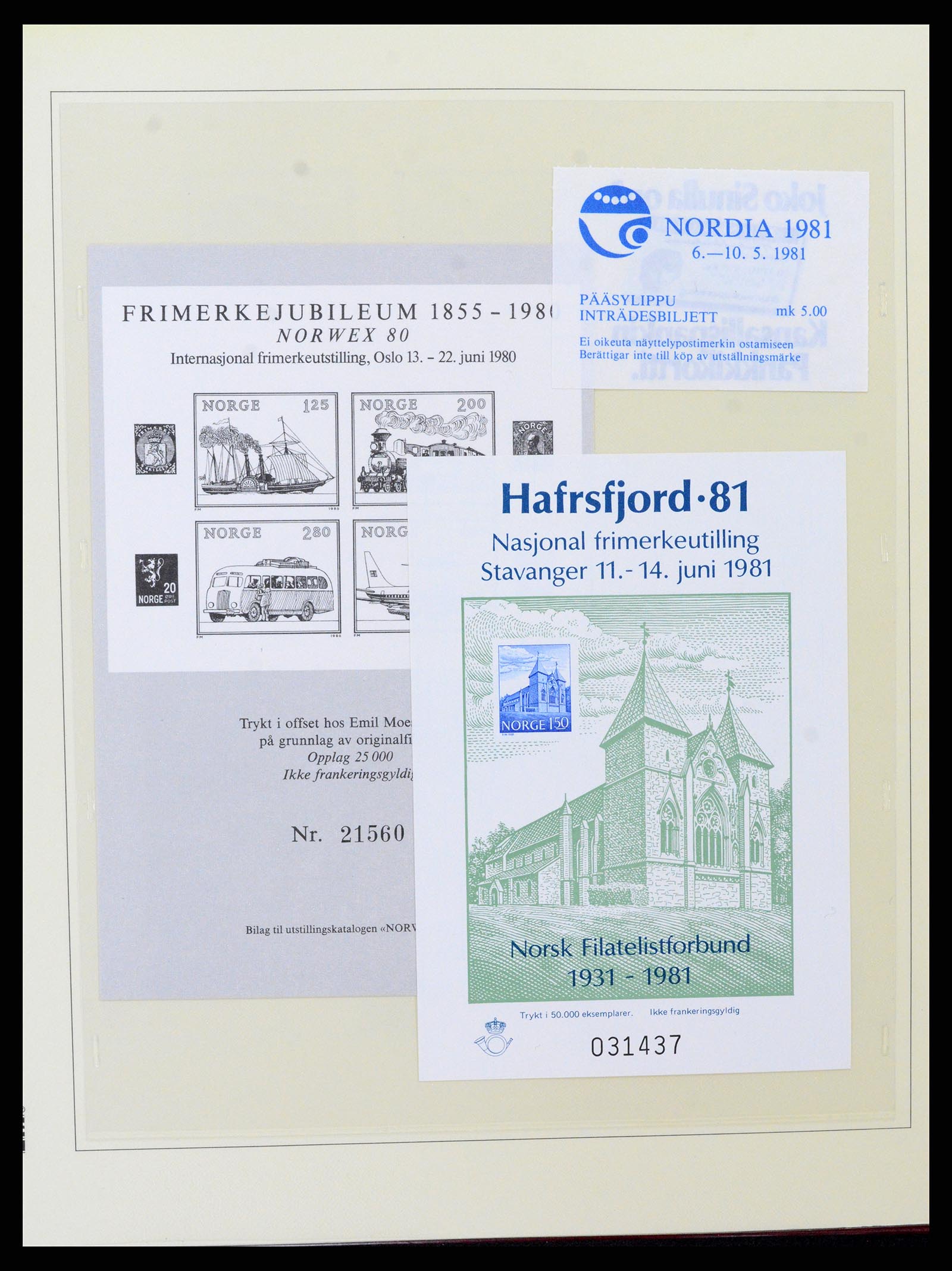 37517 052 - Postzegelverzameling 37517 Noorwegen 1936-2000.