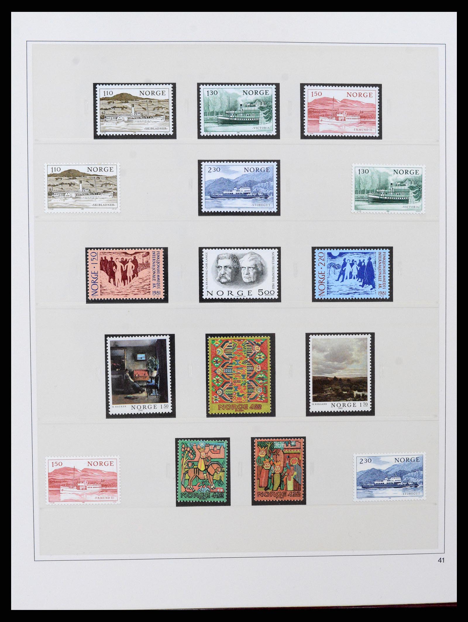 37517 053 - Postzegelverzameling 37517 Noorwegen 1936-2000.