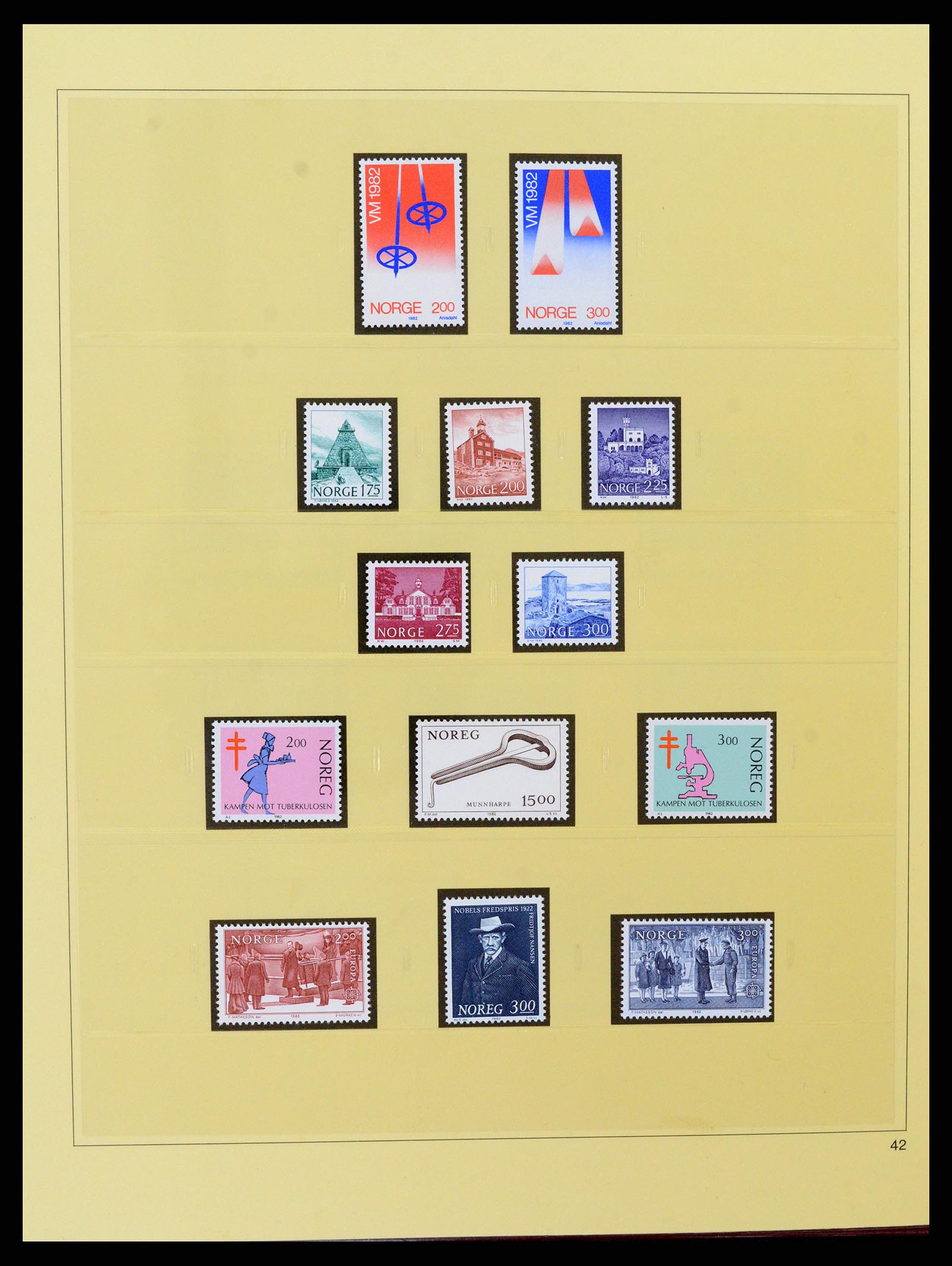 37517 054 - Postzegelverzameling 37517 Noorwegen 1936-2000.