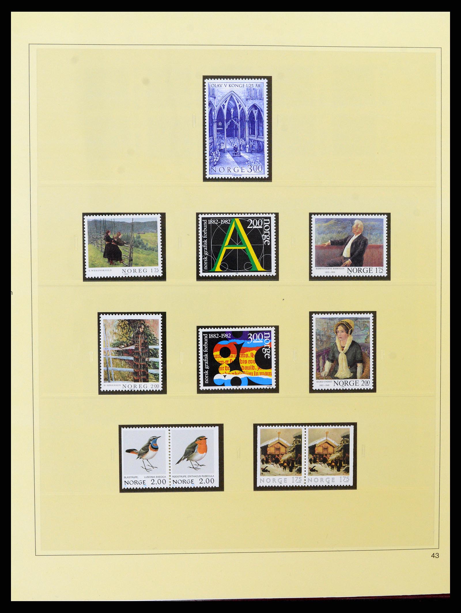 37517 055 - Postzegelverzameling 37517 Noorwegen 1936-2000.