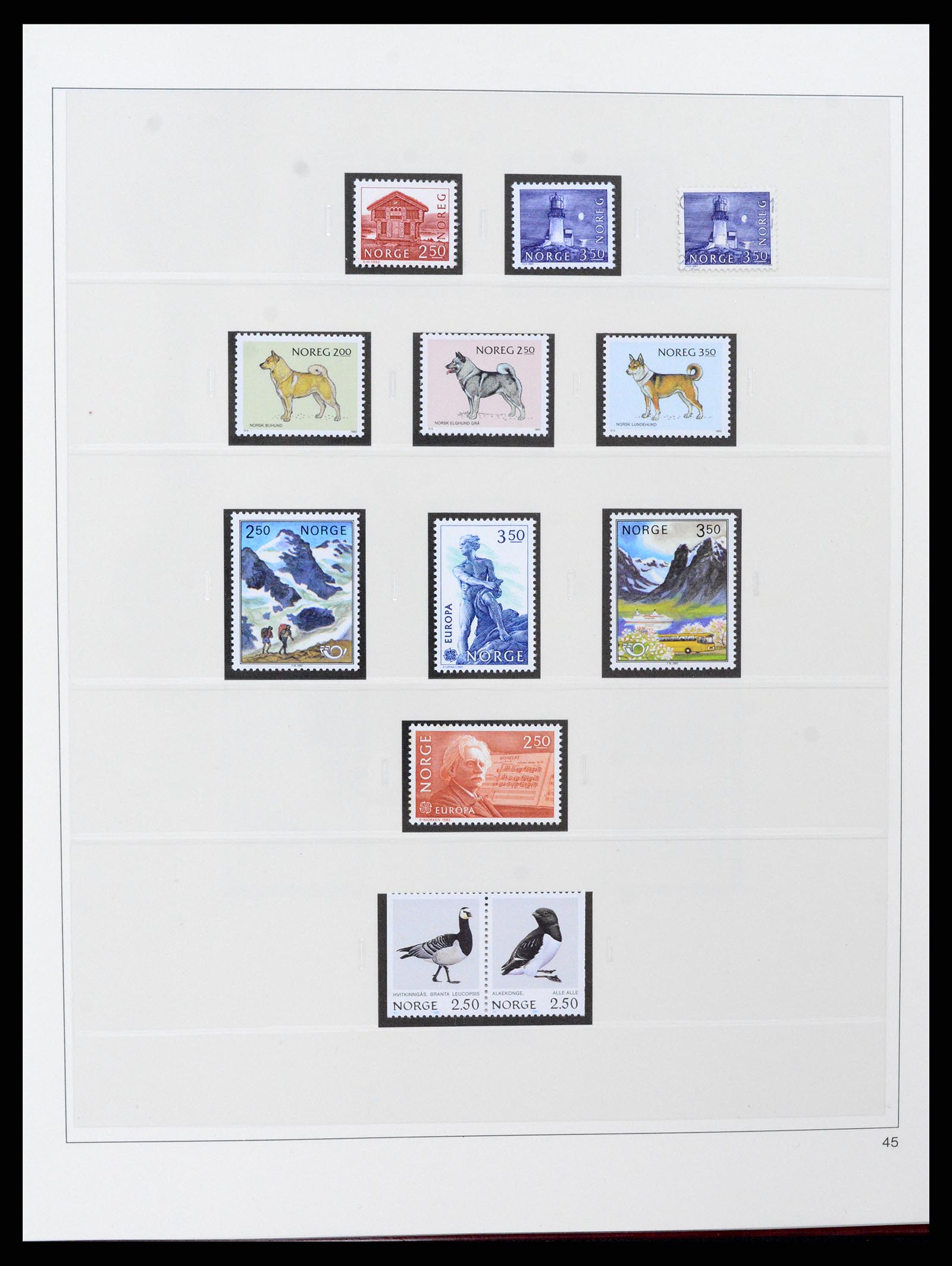 37517 057 - Postzegelverzameling 37517 Noorwegen 1936-2000.