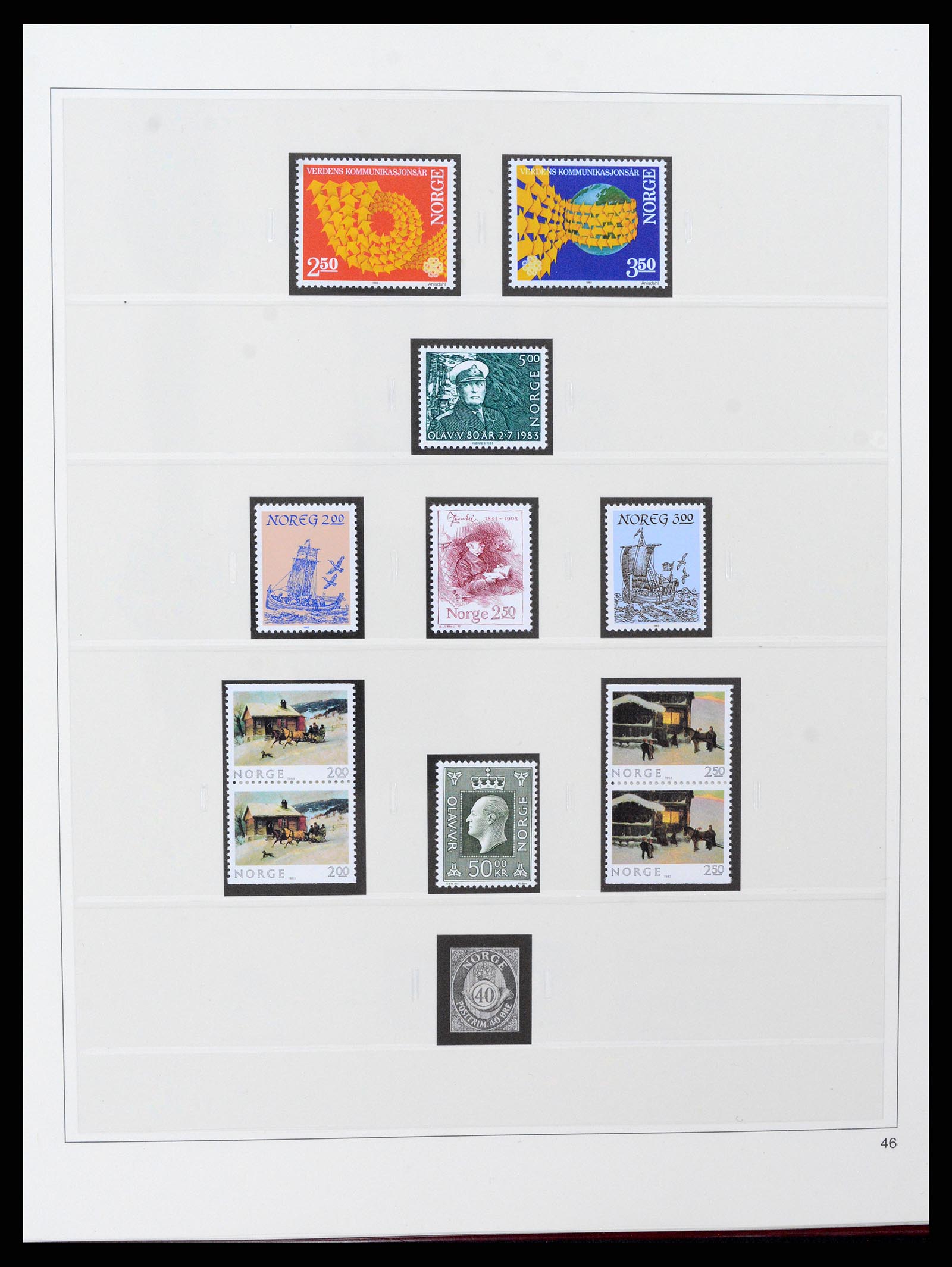 37517 058 - Postzegelverzameling 37517 Noorwegen 1936-2000.