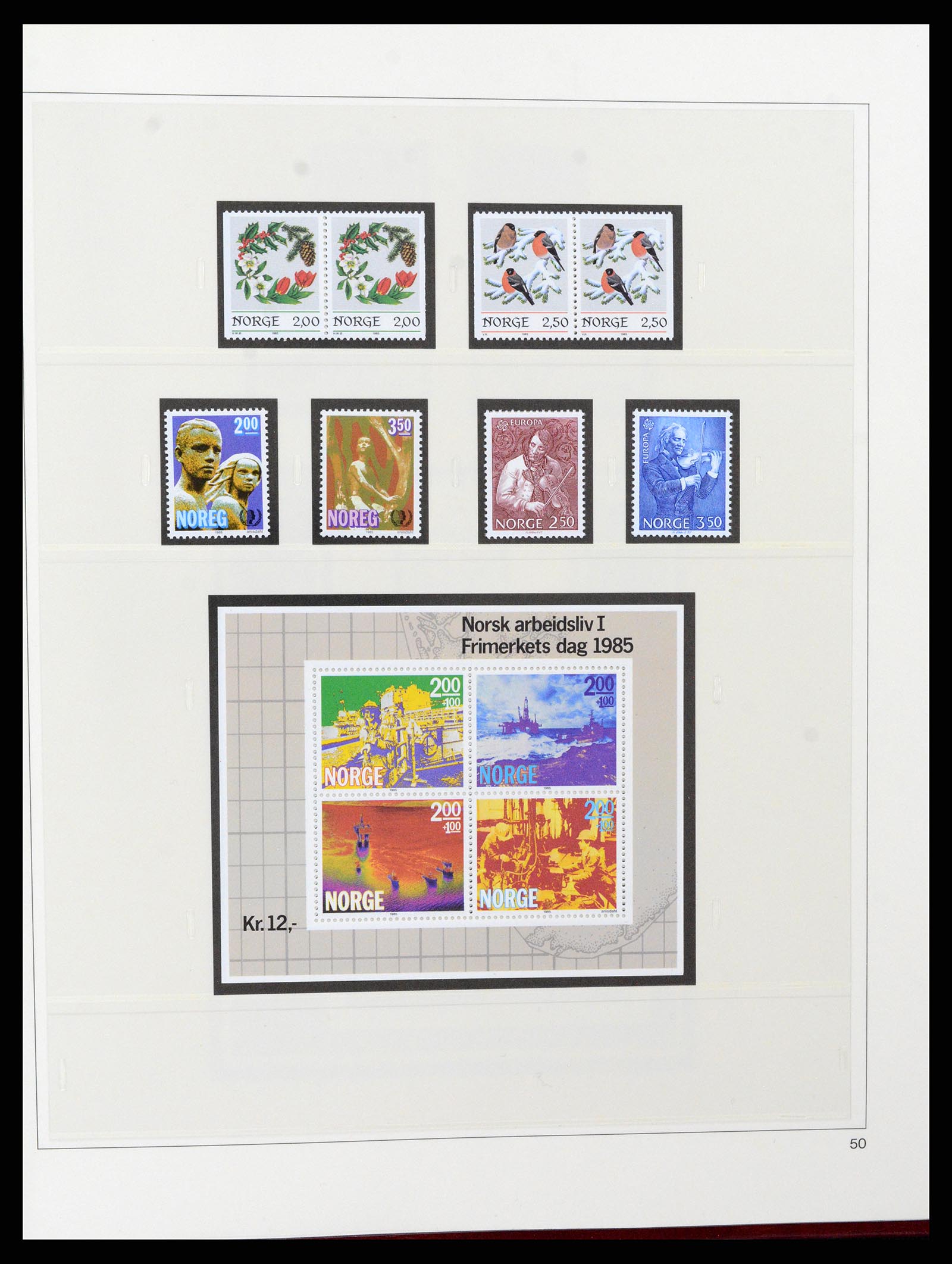 37517 067 - Postzegelverzameling 37517 Noorwegen 1936-2000.