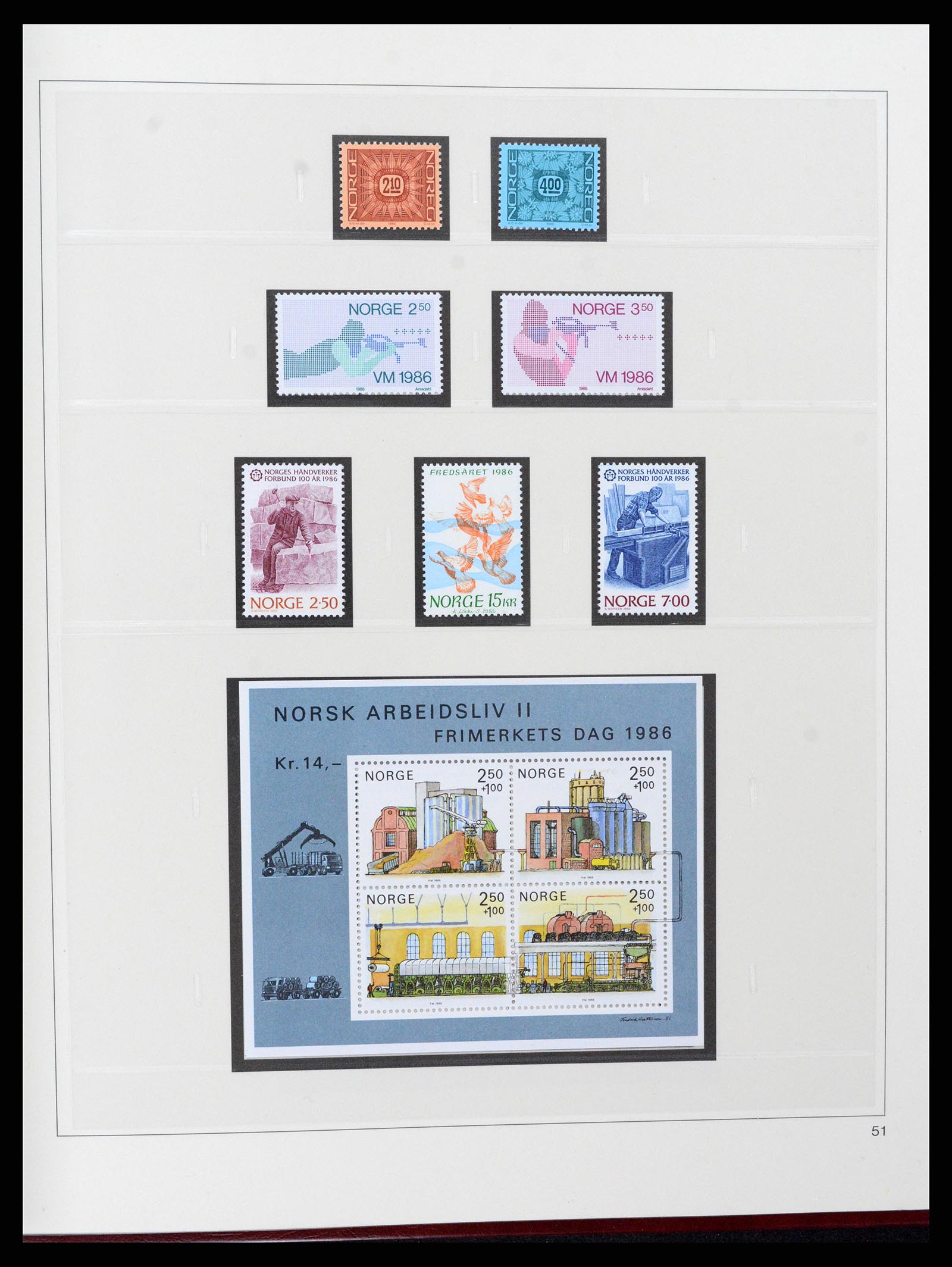 37517 068 - Postzegelverzameling 37517 Noorwegen 1936-2000.