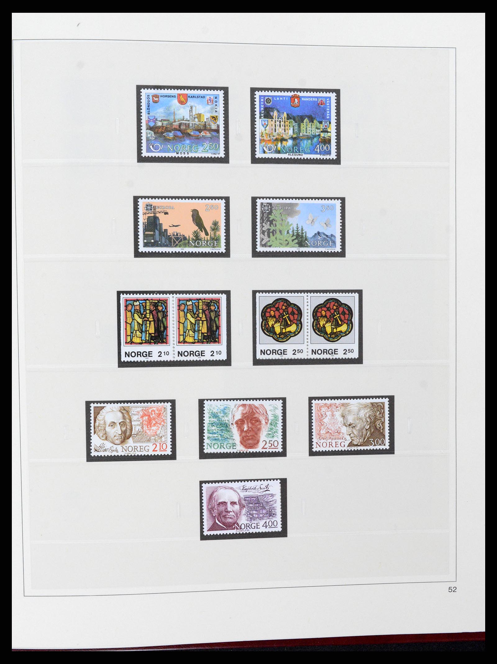 37517 072 - Postzegelverzameling 37517 Noorwegen 1936-2000.