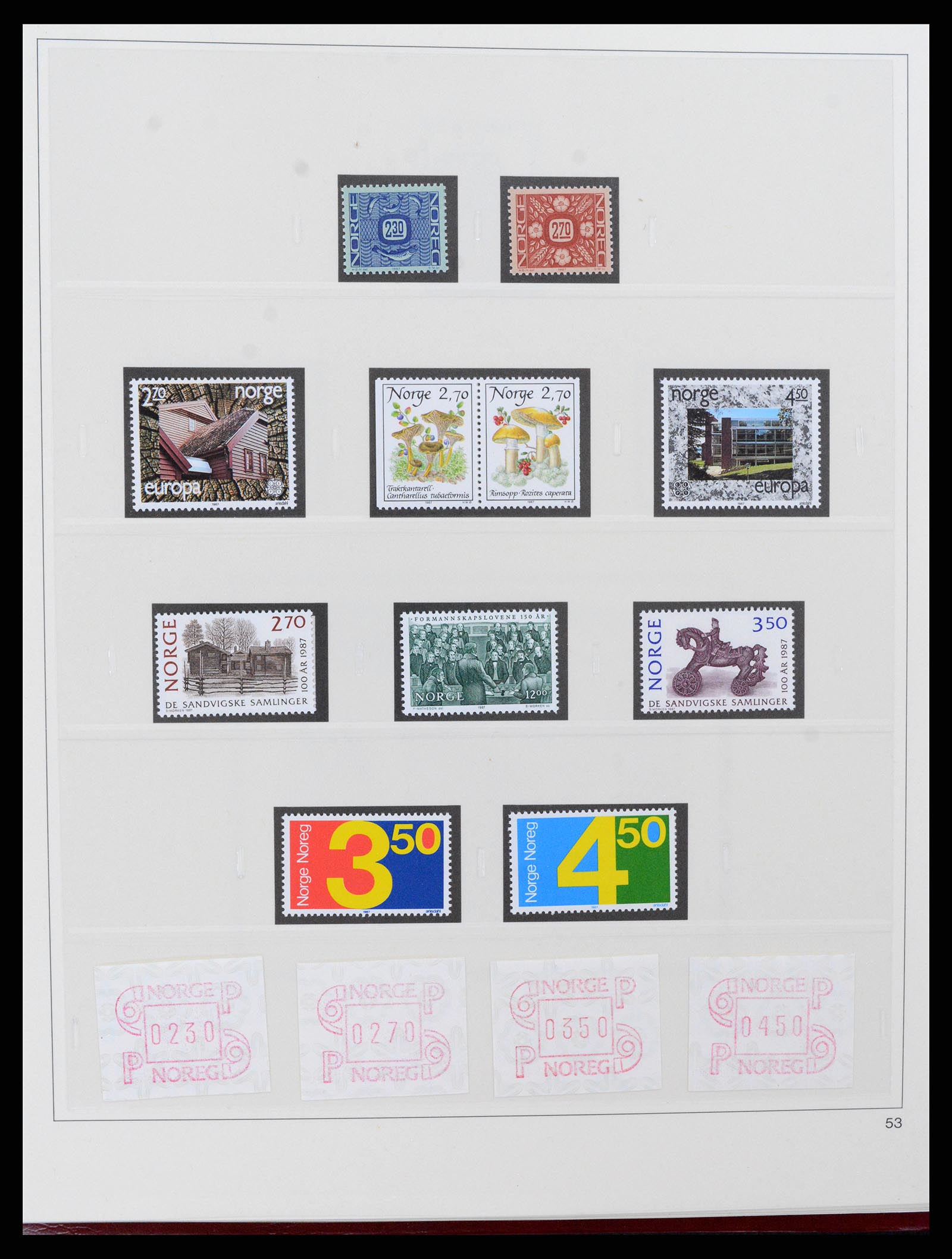 37517 075 - Postzegelverzameling 37517 Noorwegen 1936-2000.