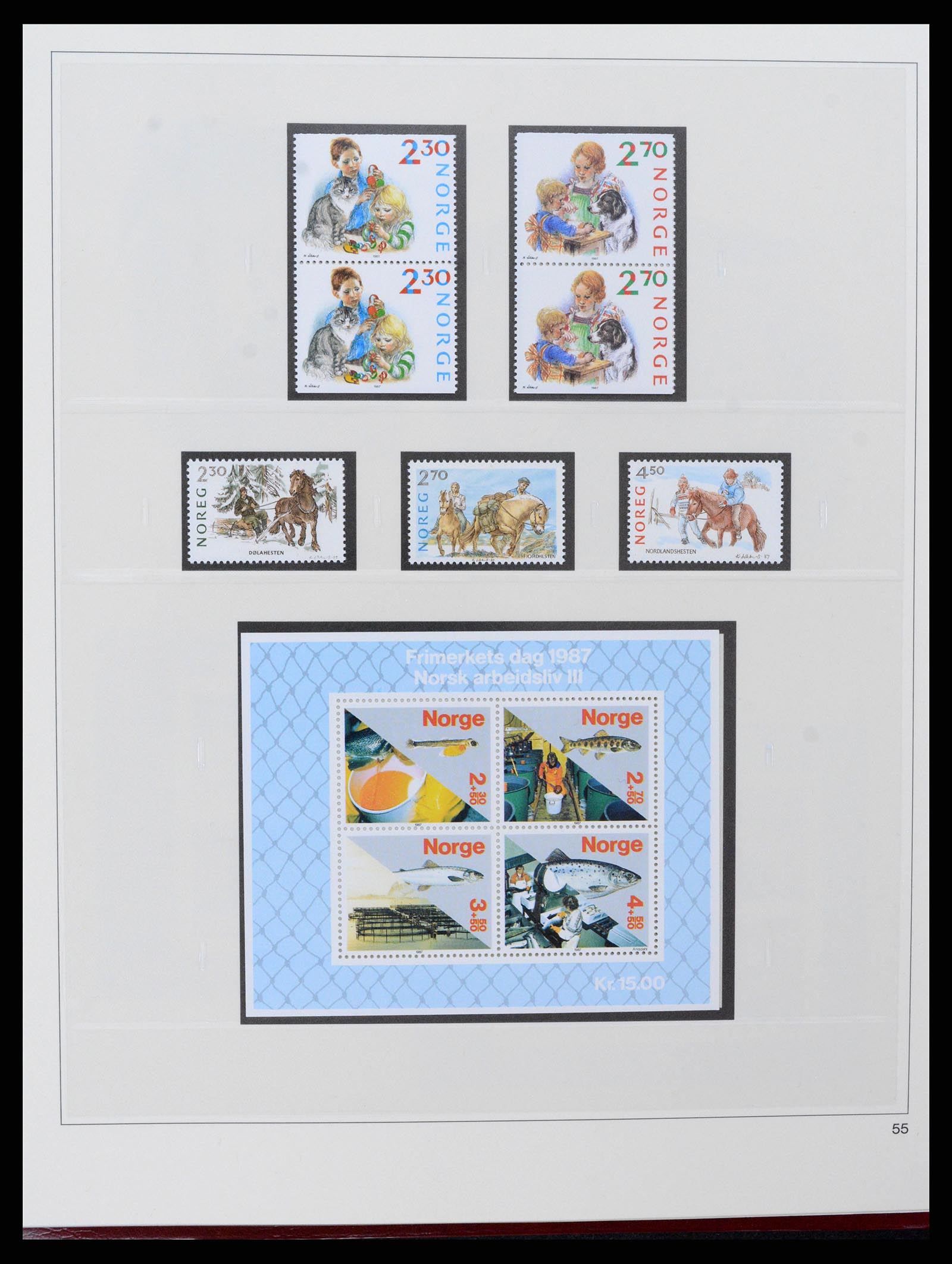 37517 077 - Postzegelverzameling 37517 Noorwegen 1936-2000.