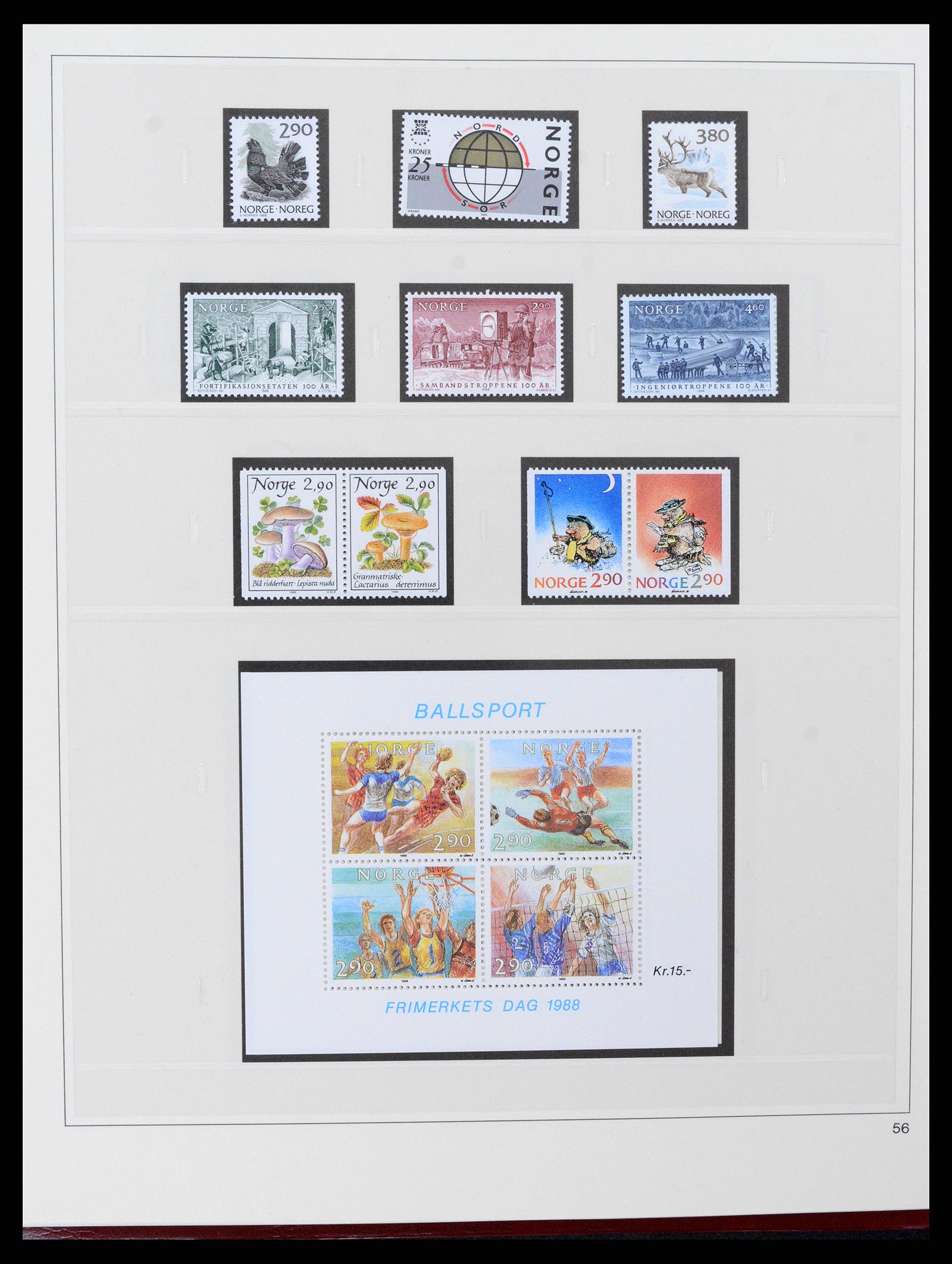 37517 079 - Postzegelverzameling 37517 Noorwegen 1936-2000.