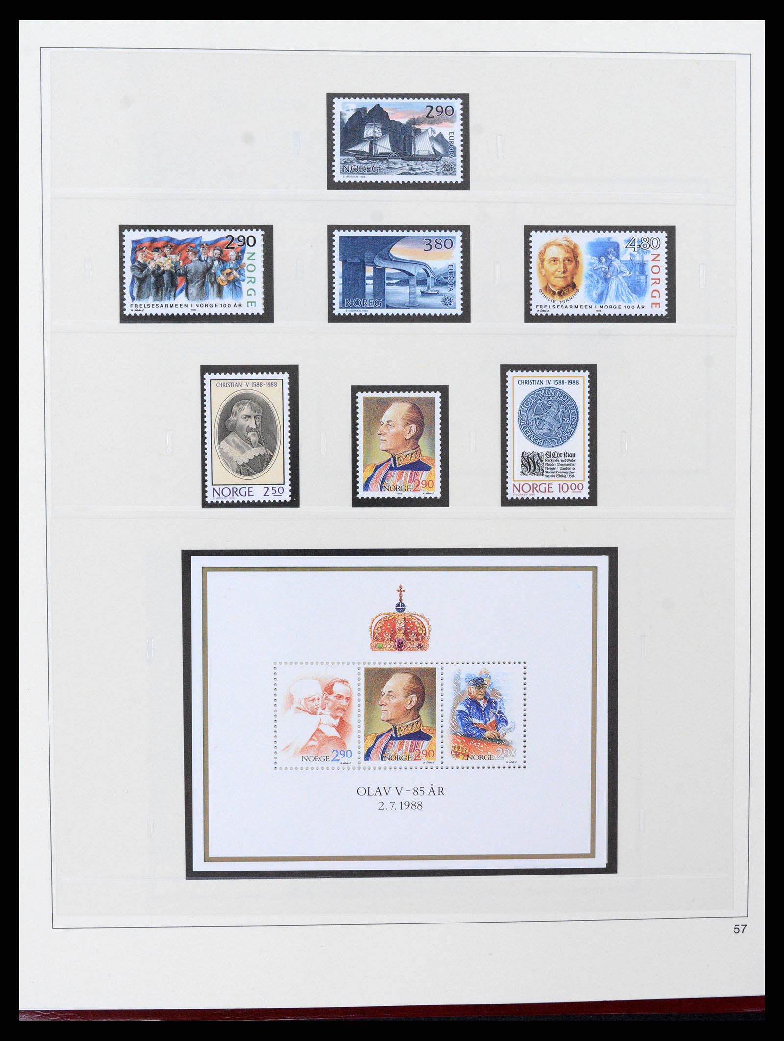 37517 080 - Postzegelverzameling 37517 Noorwegen 1936-2000.
