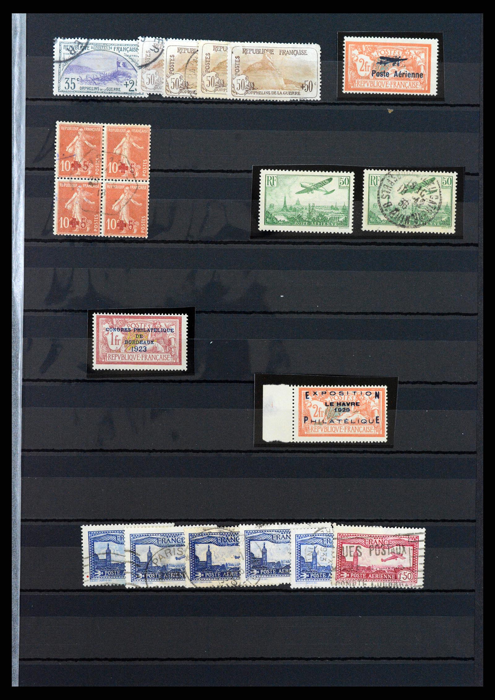 37521 001 - Postzegelverzameling 37521 Frankrijk 1917-1937.