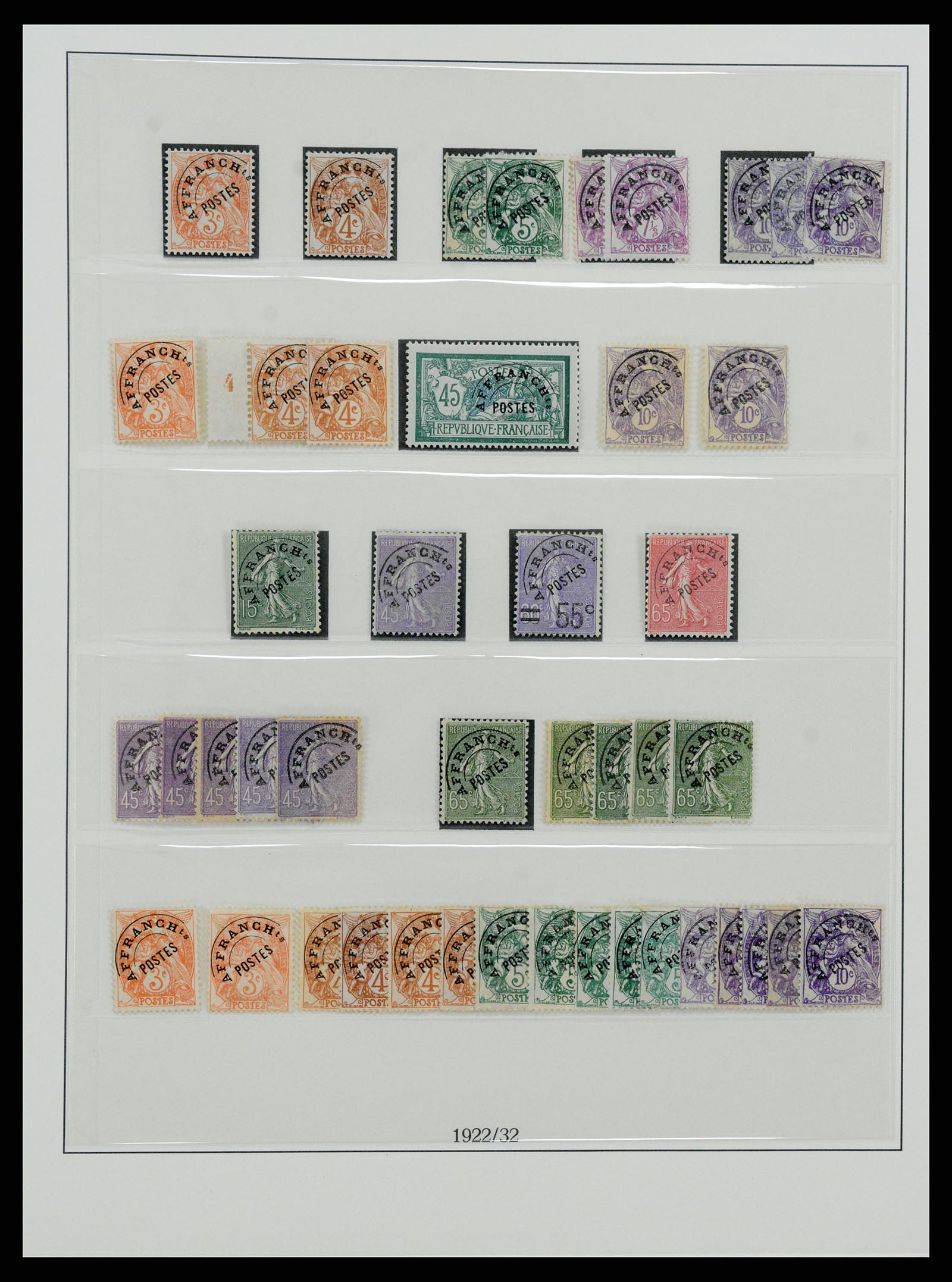 37522 002 - Postzegelverzameling 37522 Frankrijk back of the book 1870-1950.
