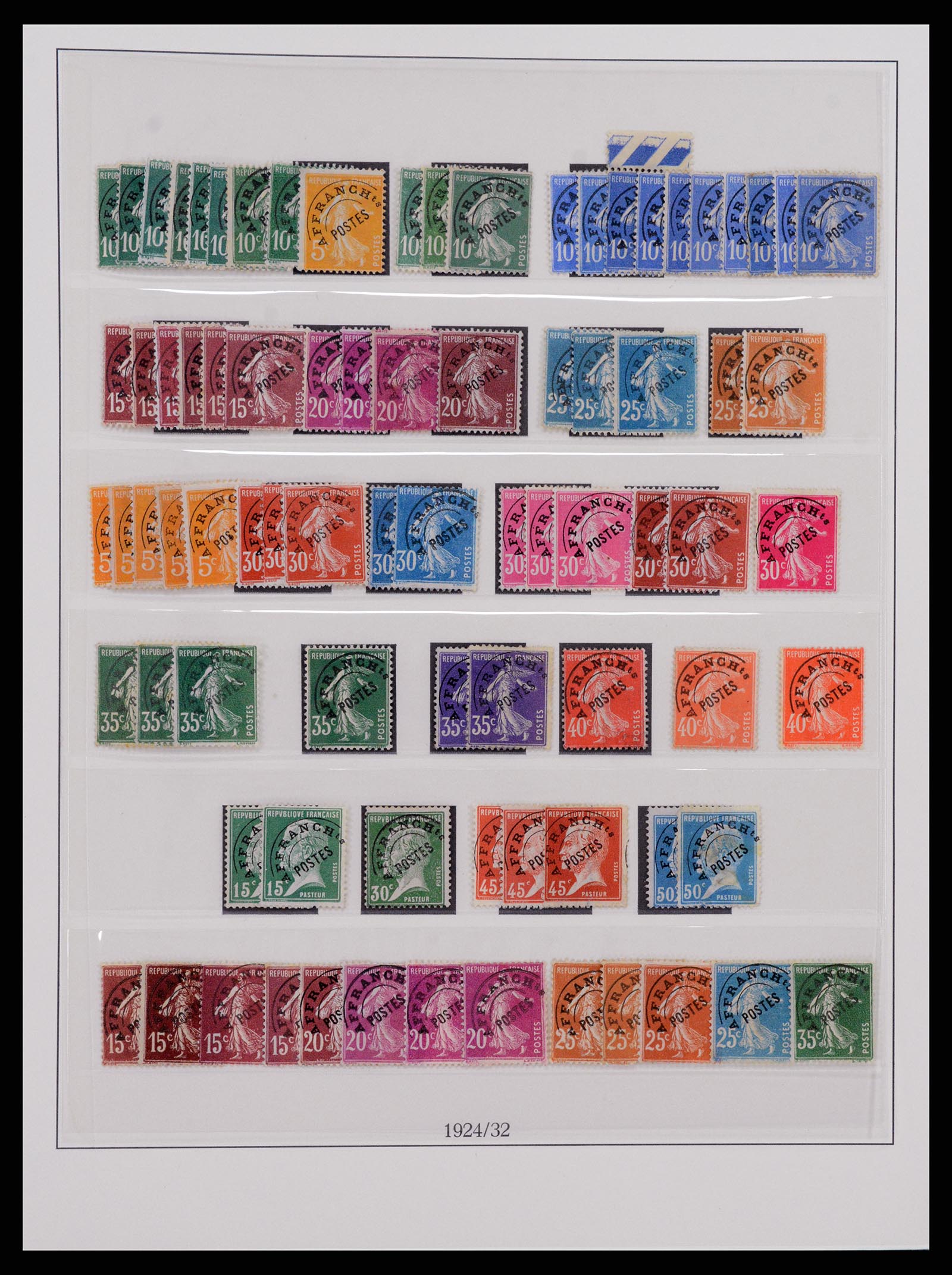 37522 003 - Postzegelverzameling 37522 Frankrijk back of the book 1870-1950.