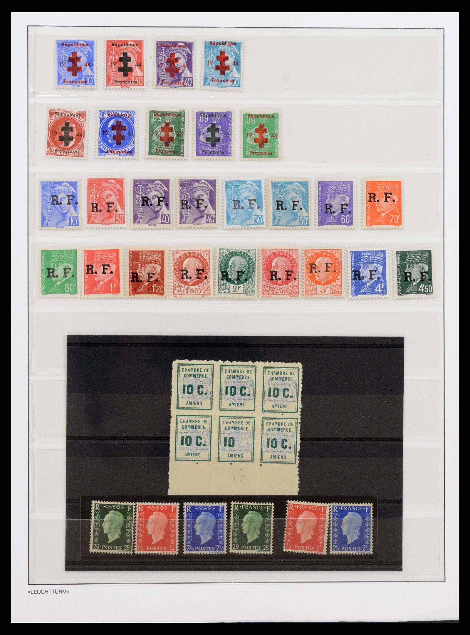 37522 009 - Postzegelverzameling 37522 Frankrijk back of the book 1870-1950.
