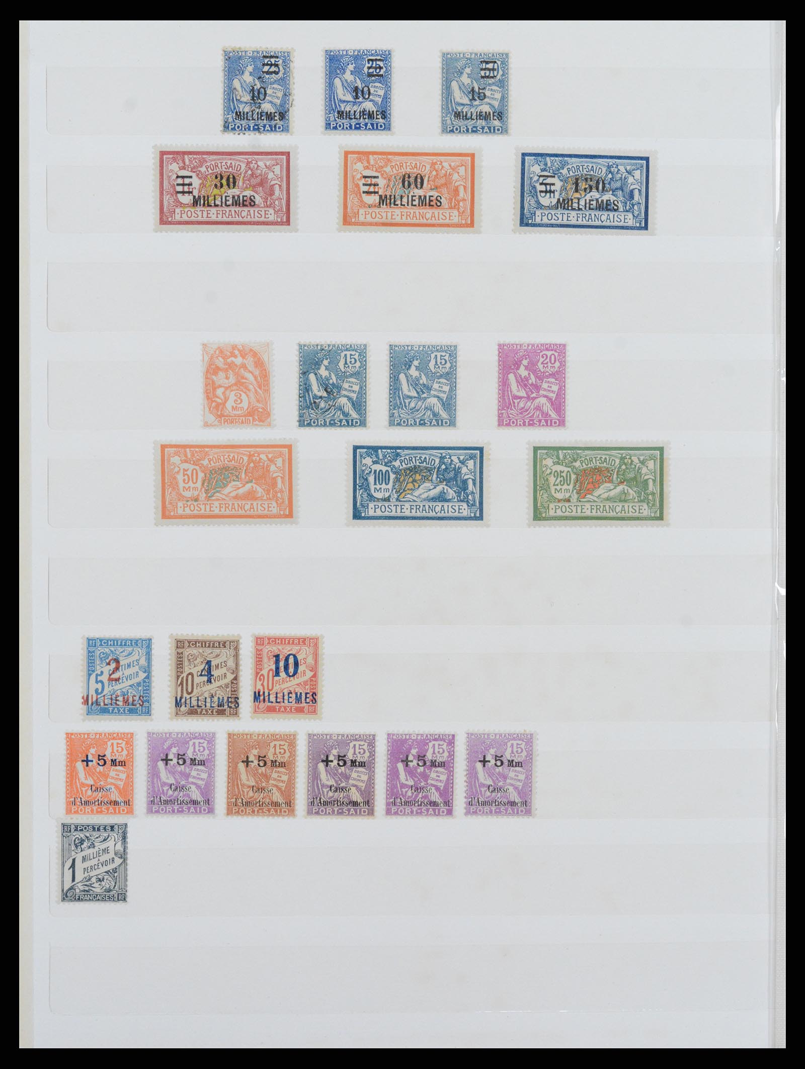 37523 007 - Postzegelverzameling 37523 Buitenlandse kantoren van Frankrijk 1899-1