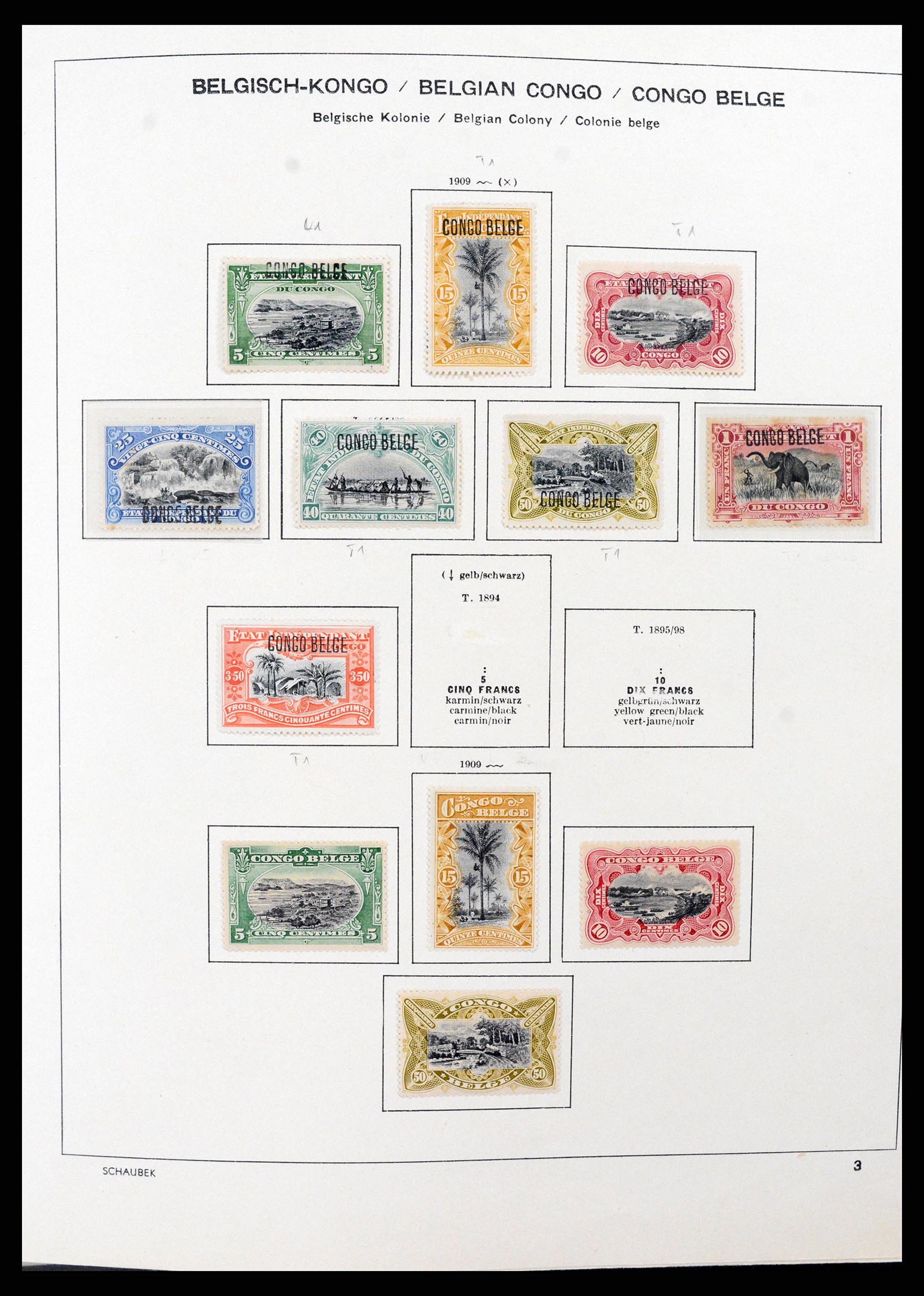 37530 006 - Postzegelverzameling 37530 Belgisch Congo 1886-1961.