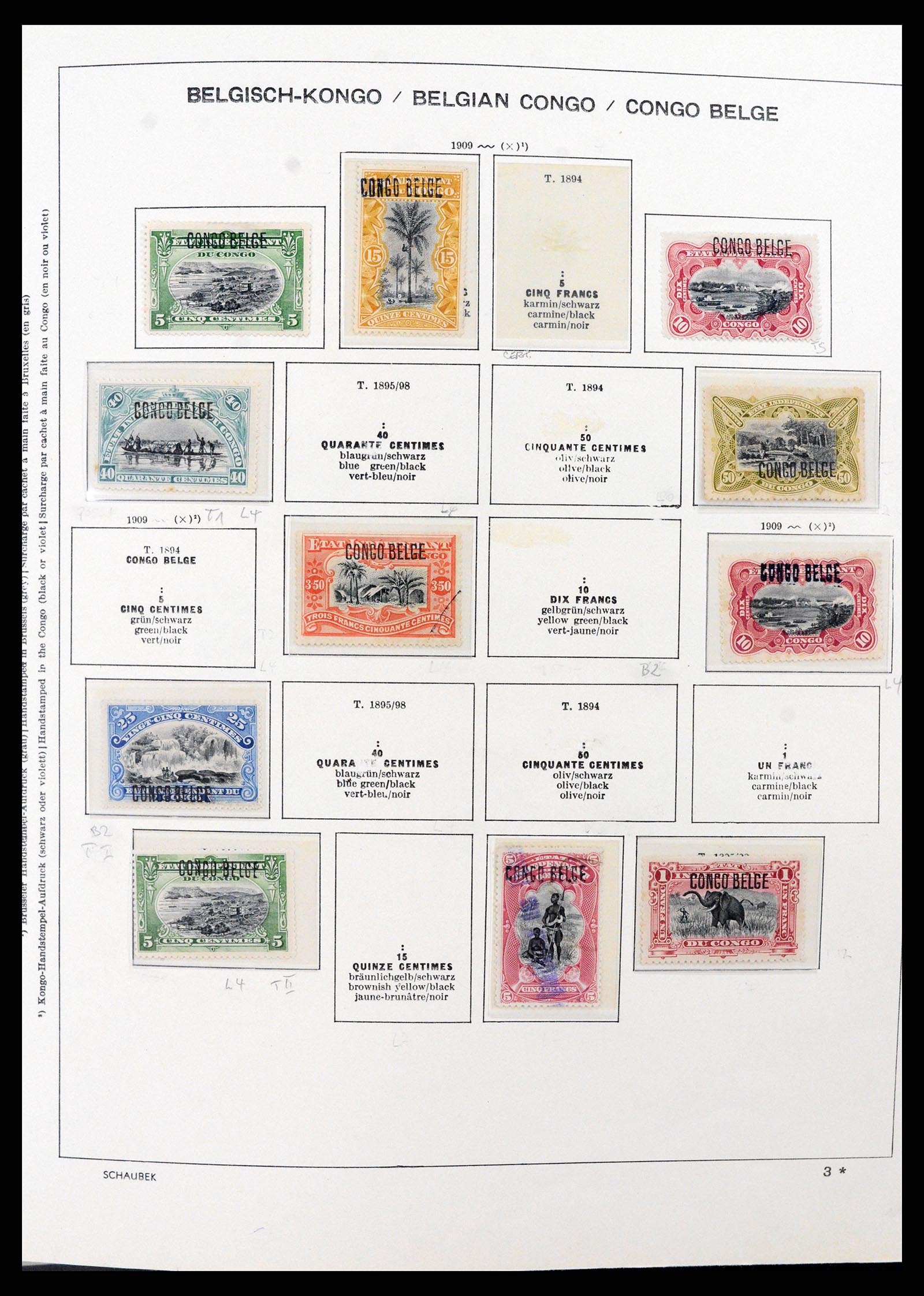 37530 007 - Postzegelverzameling 37530 Belgisch Congo 1886-1961.