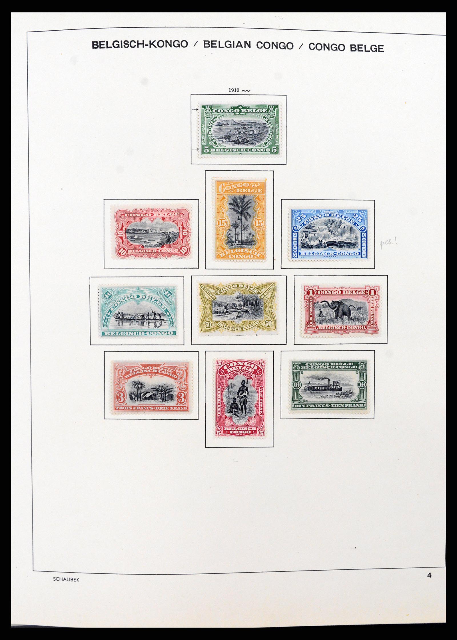 37530 008 - Postzegelverzameling 37530 Belgisch Congo 1886-1961.