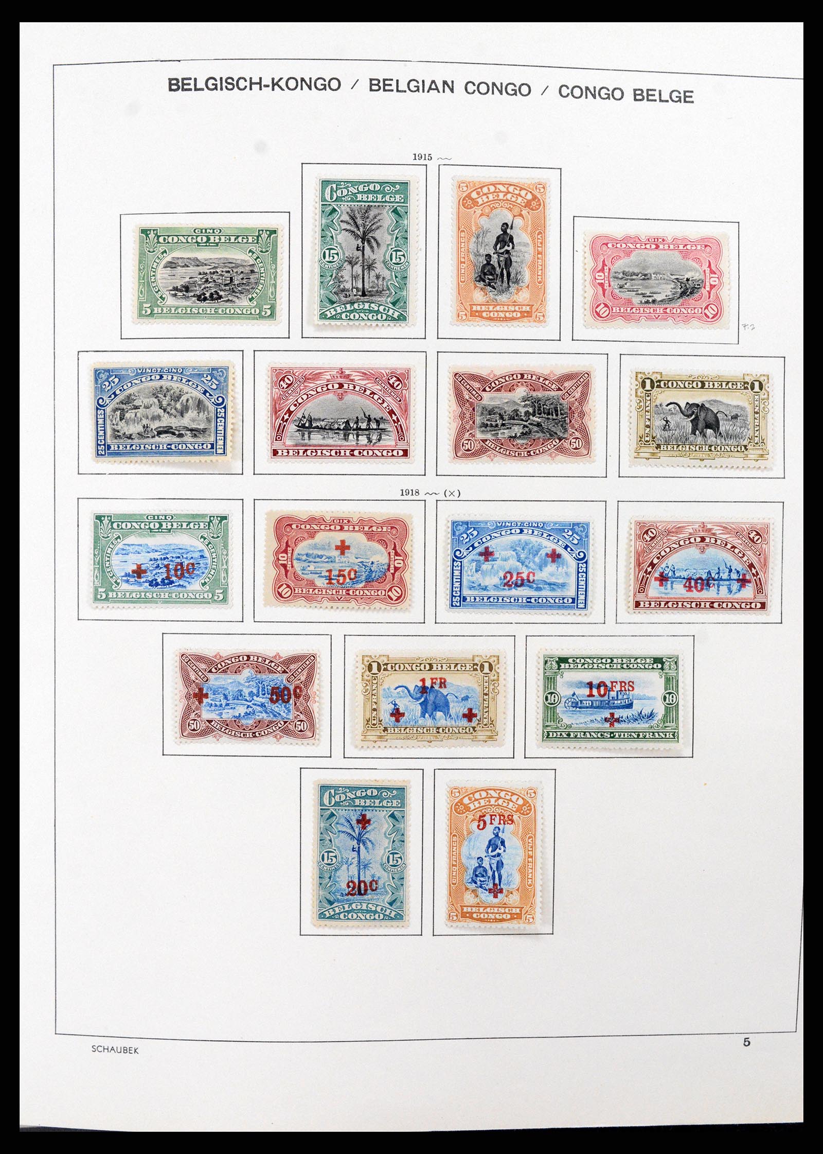 37530 009 - Stamp collection 37530 Belgian Congo 1886-1961.