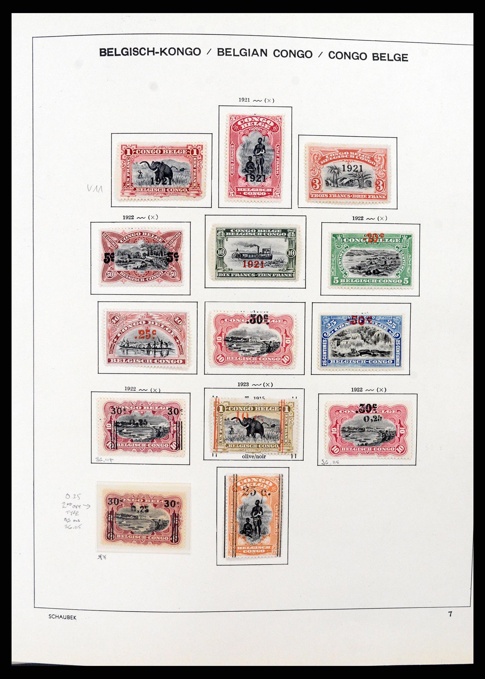 37530 011 - Stamp collection 37530 Belgian Congo 1886-1961.