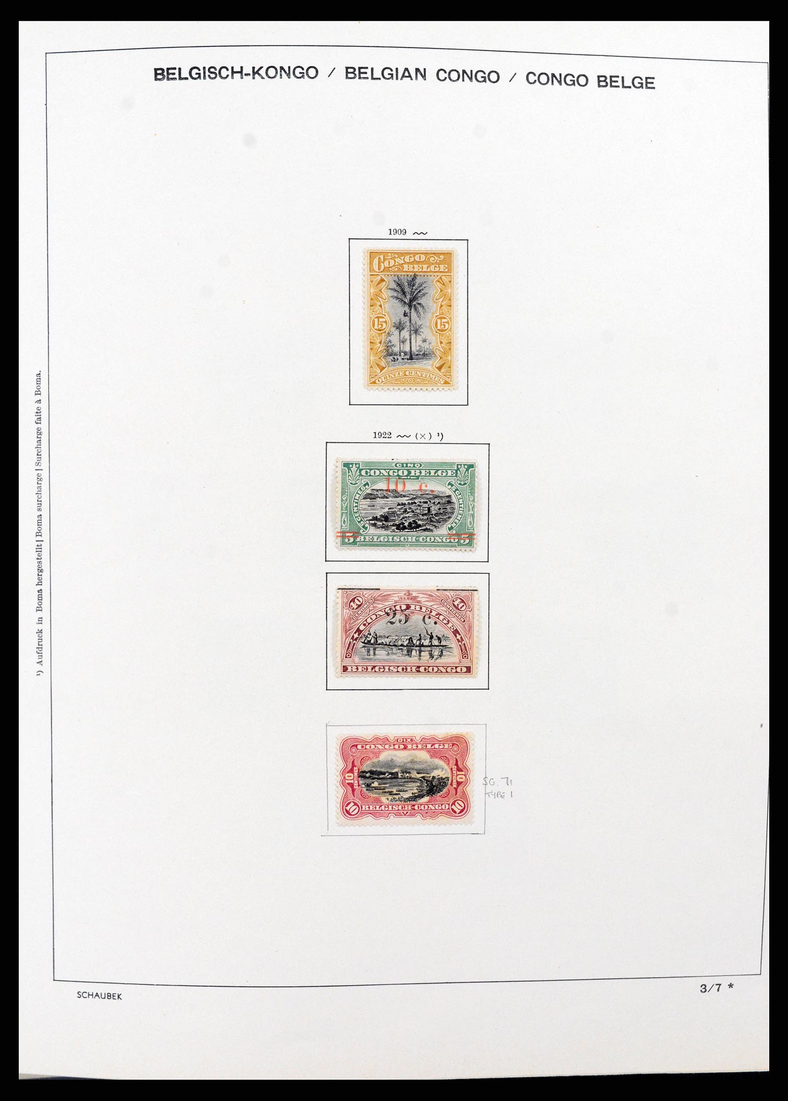 37530 012 - Postzegelverzameling 37530 Belgisch Congo 1886-1961.
