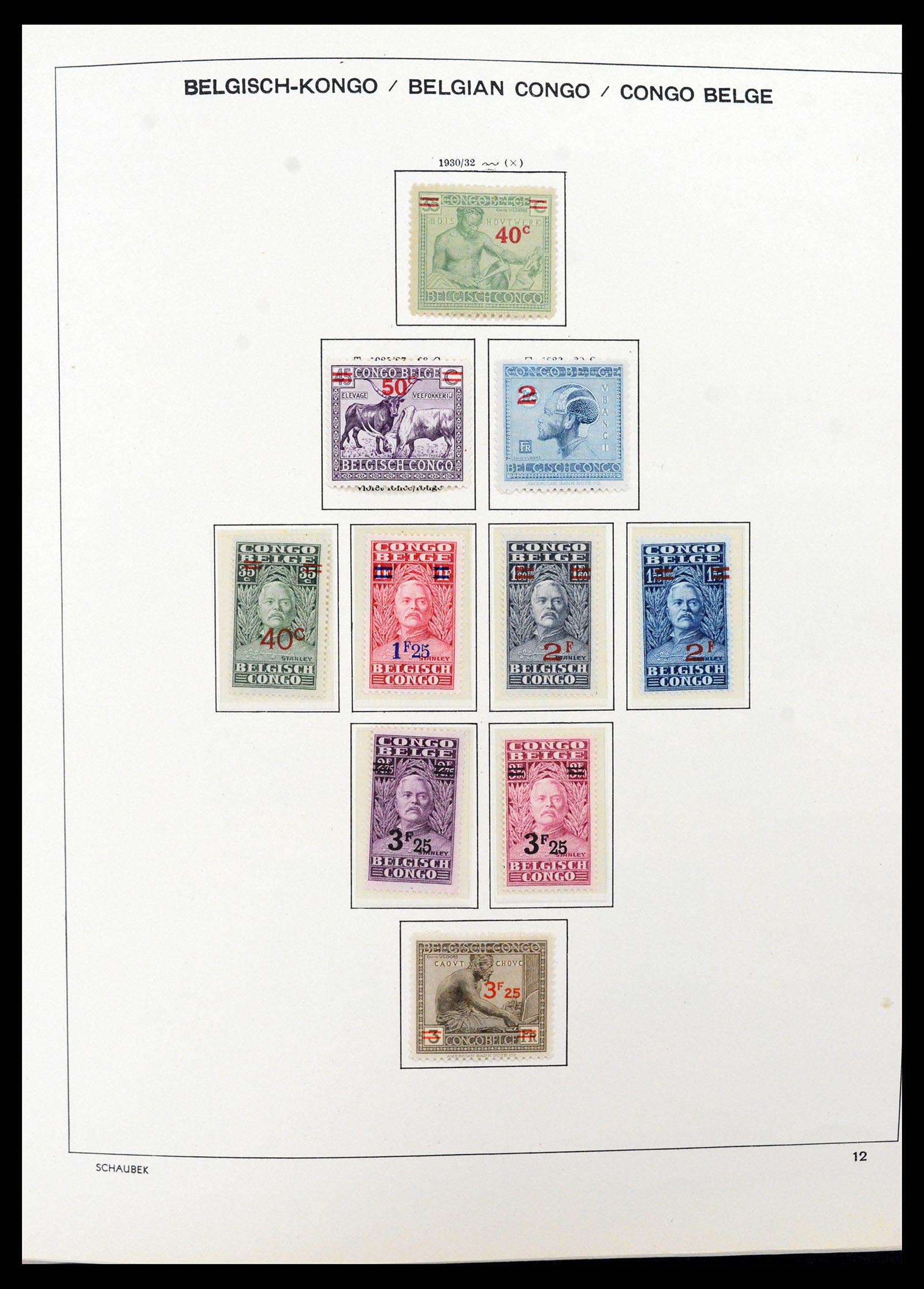 37530 017 - Stamp collection 37530 Belgian Congo 1886-1961.