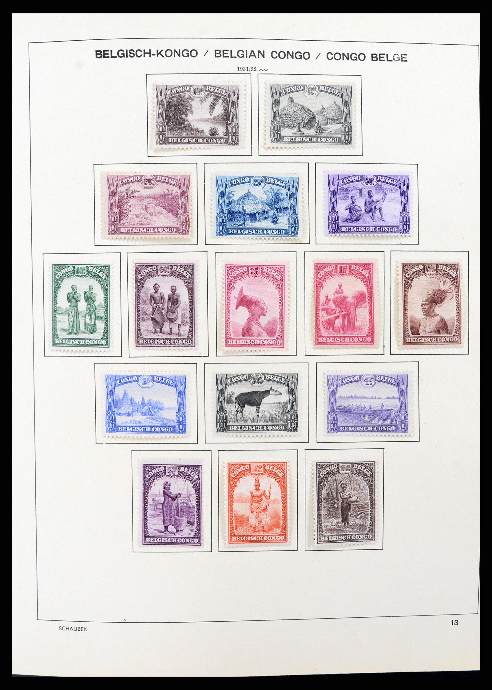 37530 018 - Postzegelverzameling 37530 Belgisch Congo 1886-1961.