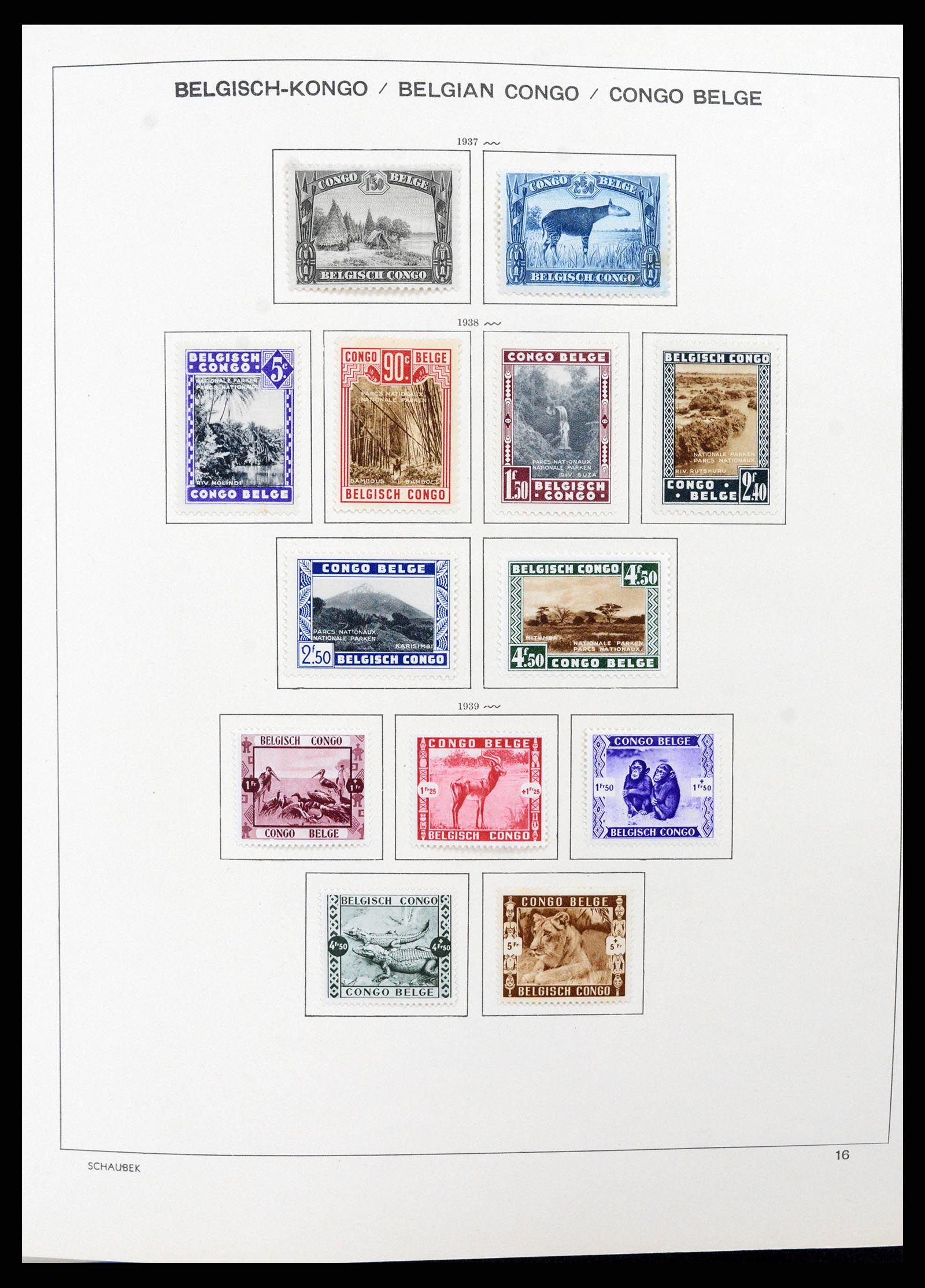 37530 021 - Postzegelverzameling 37530 Belgisch Congo 1886-1961.