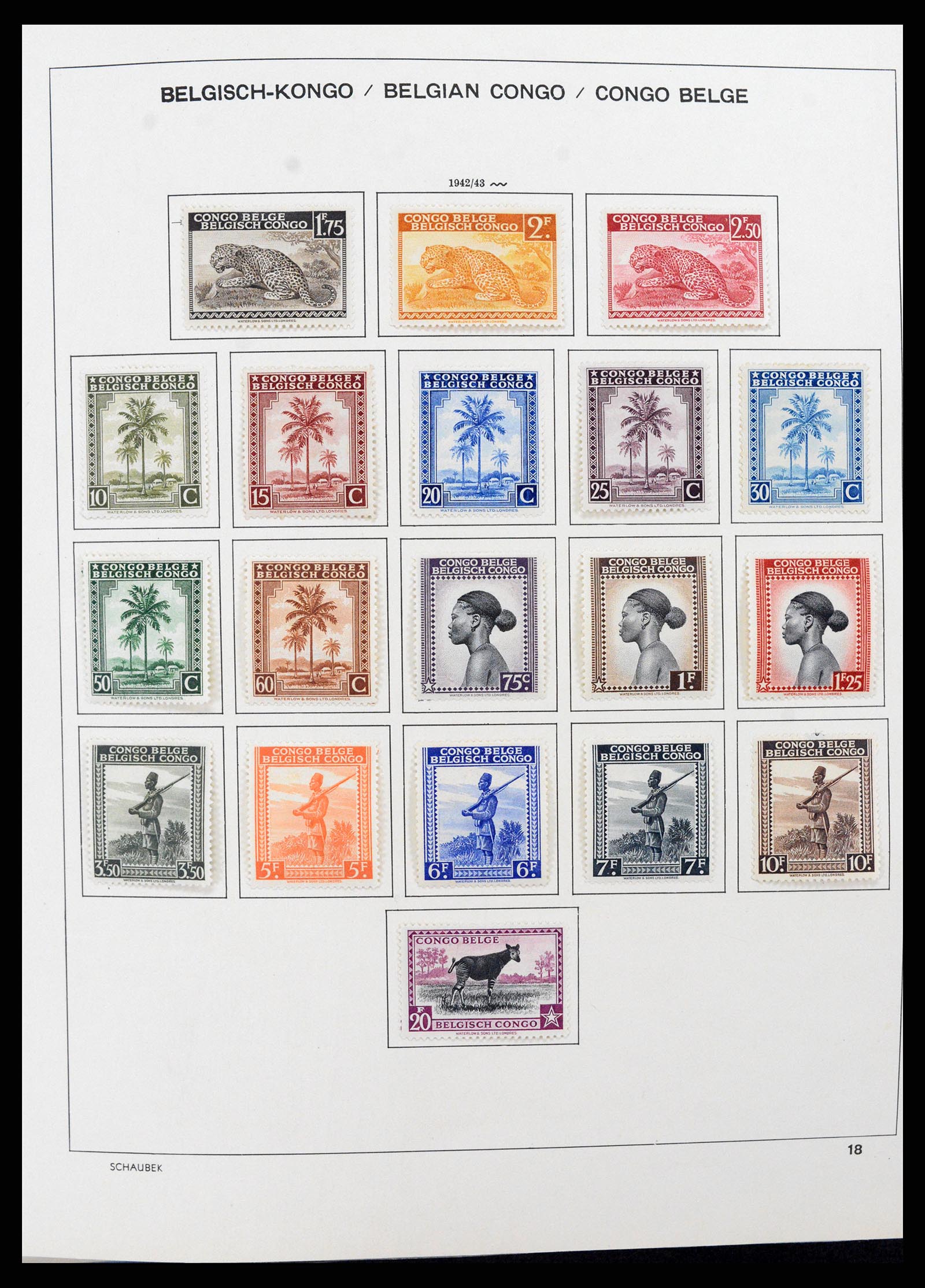 37530 023 - Postzegelverzameling 37530 Belgisch Congo 1886-1961.