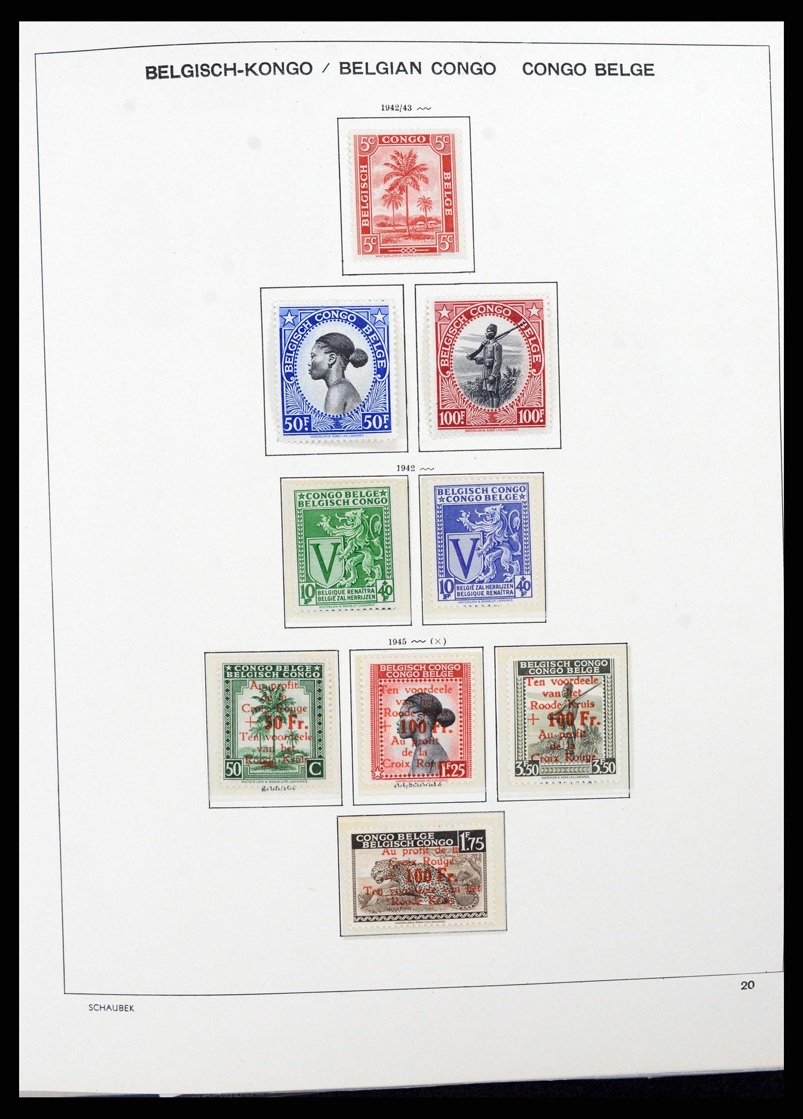 37530 025 - Postzegelverzameling 37530 Belgisch Congo 1886-1961.