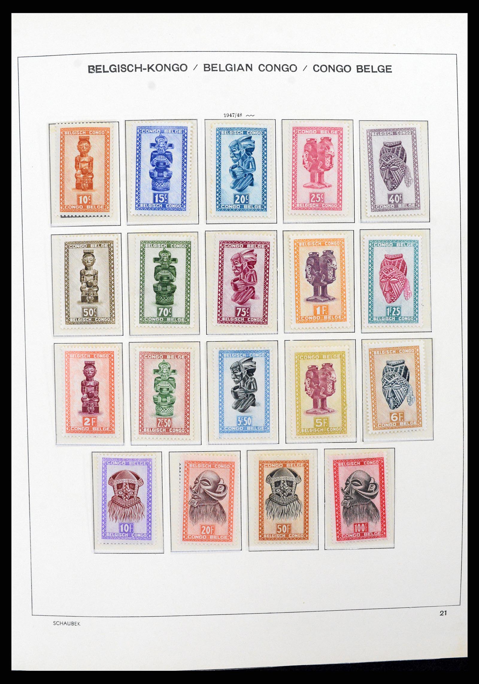 37530 026 - Postzegelverzameling 37530 Belgisch Congo 1886-1961.