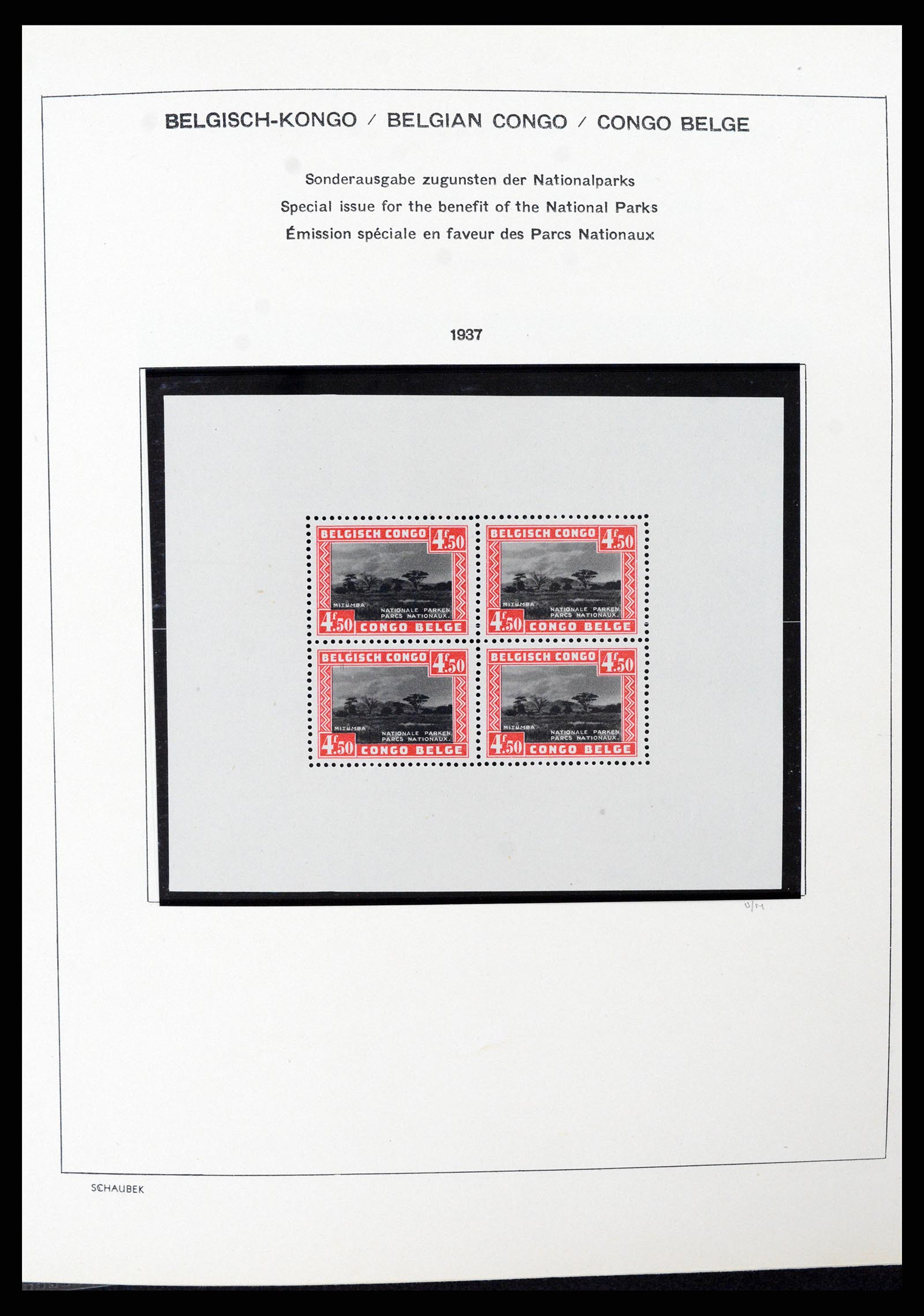 37530 033 - Postzegelverzameling 37530 Belgisch Congo 1886-1961.