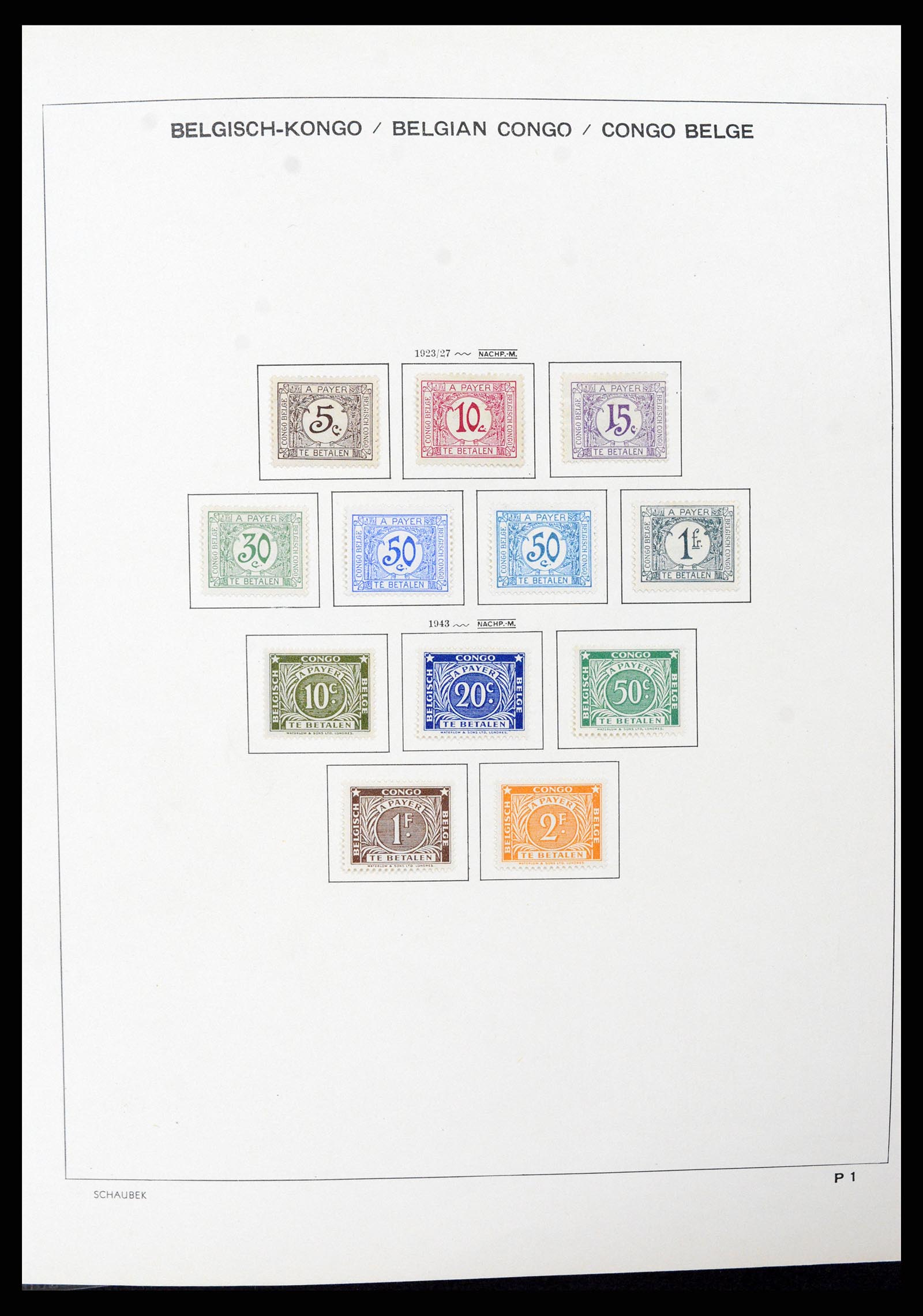 37530 035 - Postzegelverzameling 37530 Belgisch Congo 1886-1961.